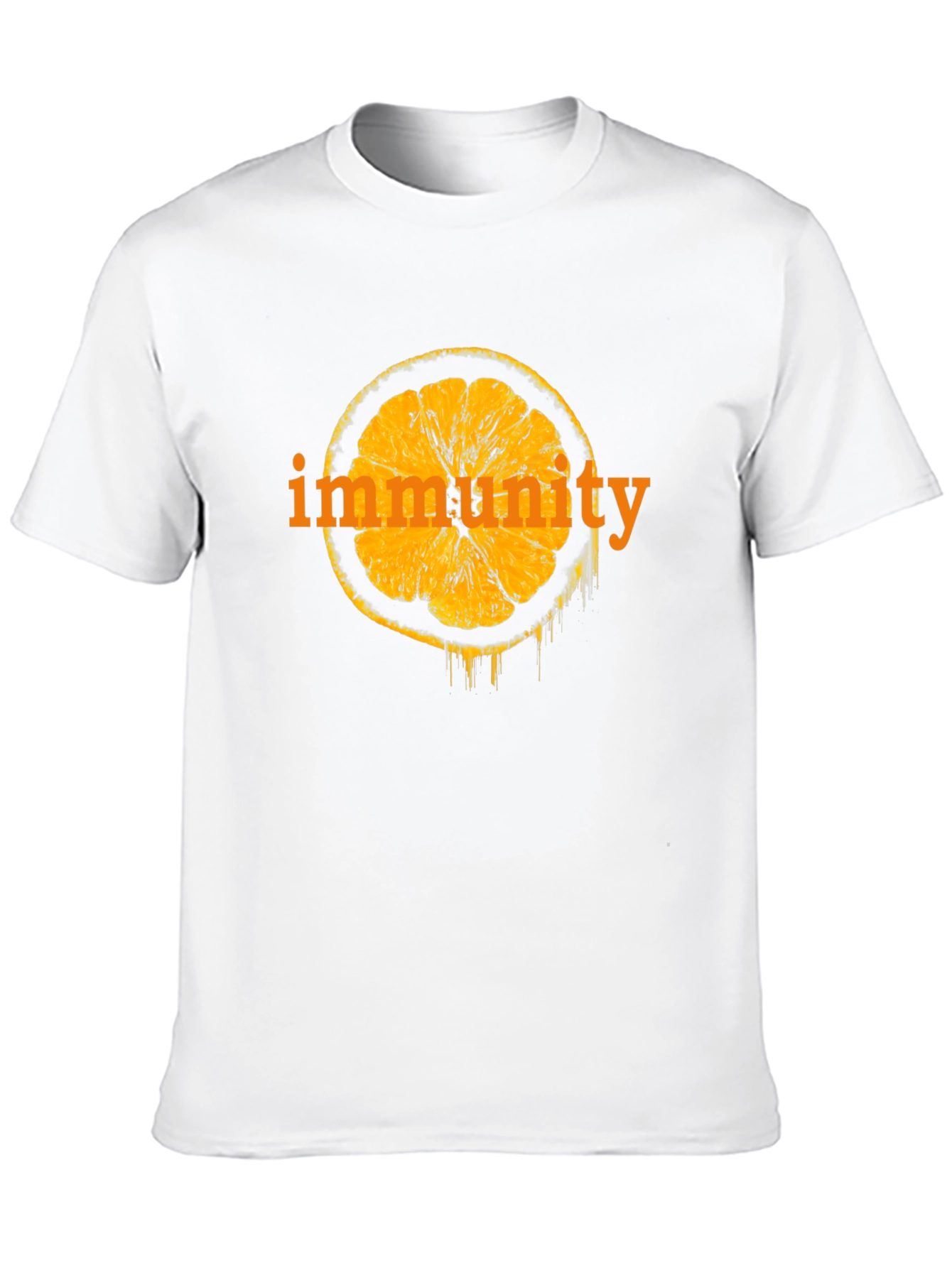 Immunity Orange Slice Graphic Black T-Shirt