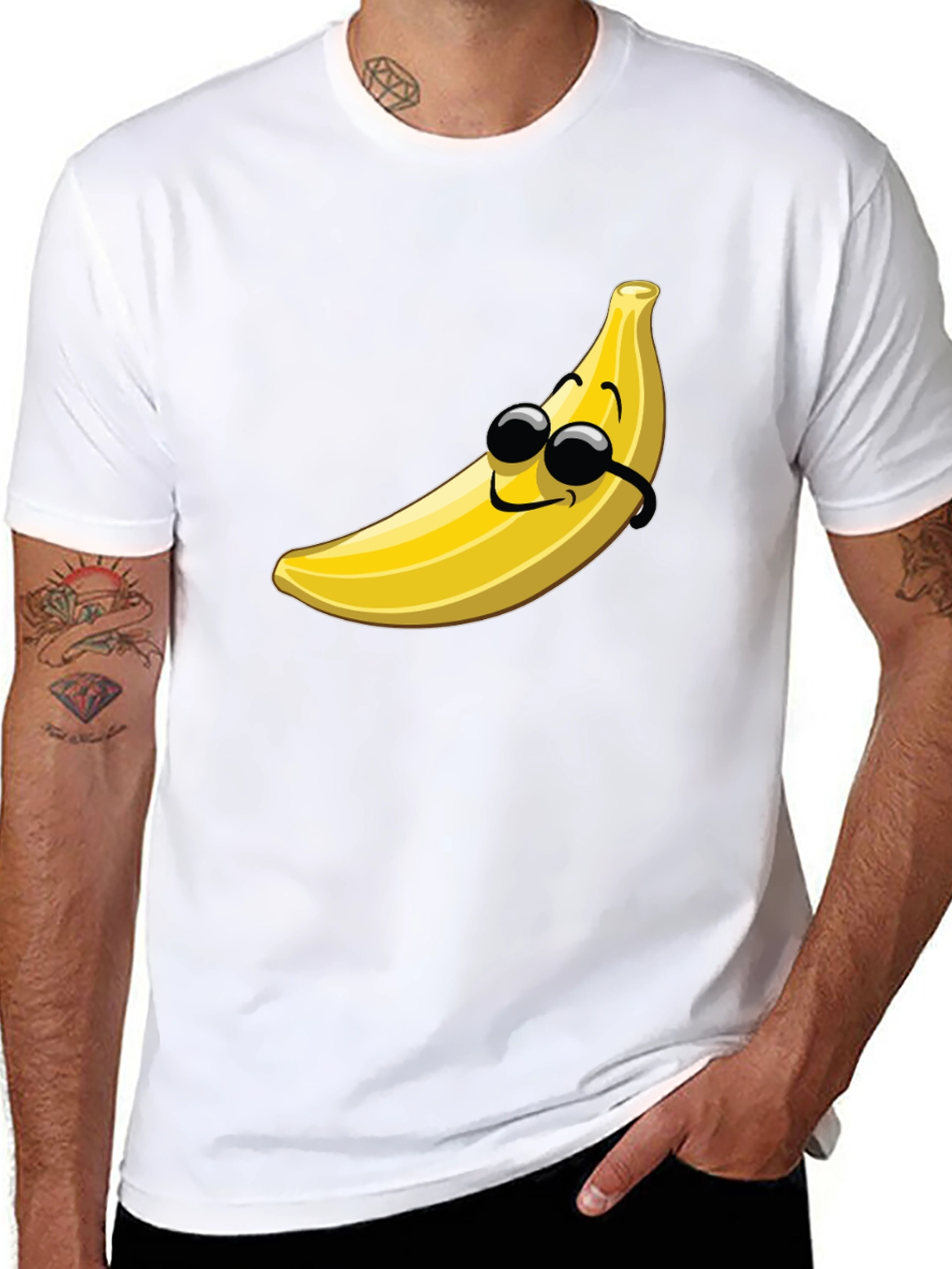 Cool Banana Graphic T-Shirt - Black