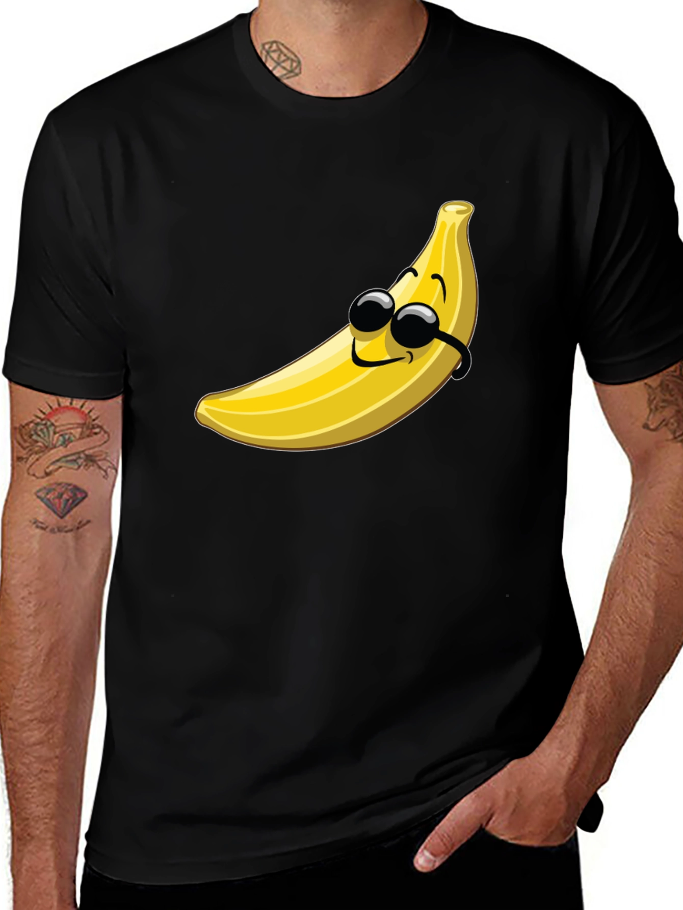Cool Banana Graphic T-Shirt - Black