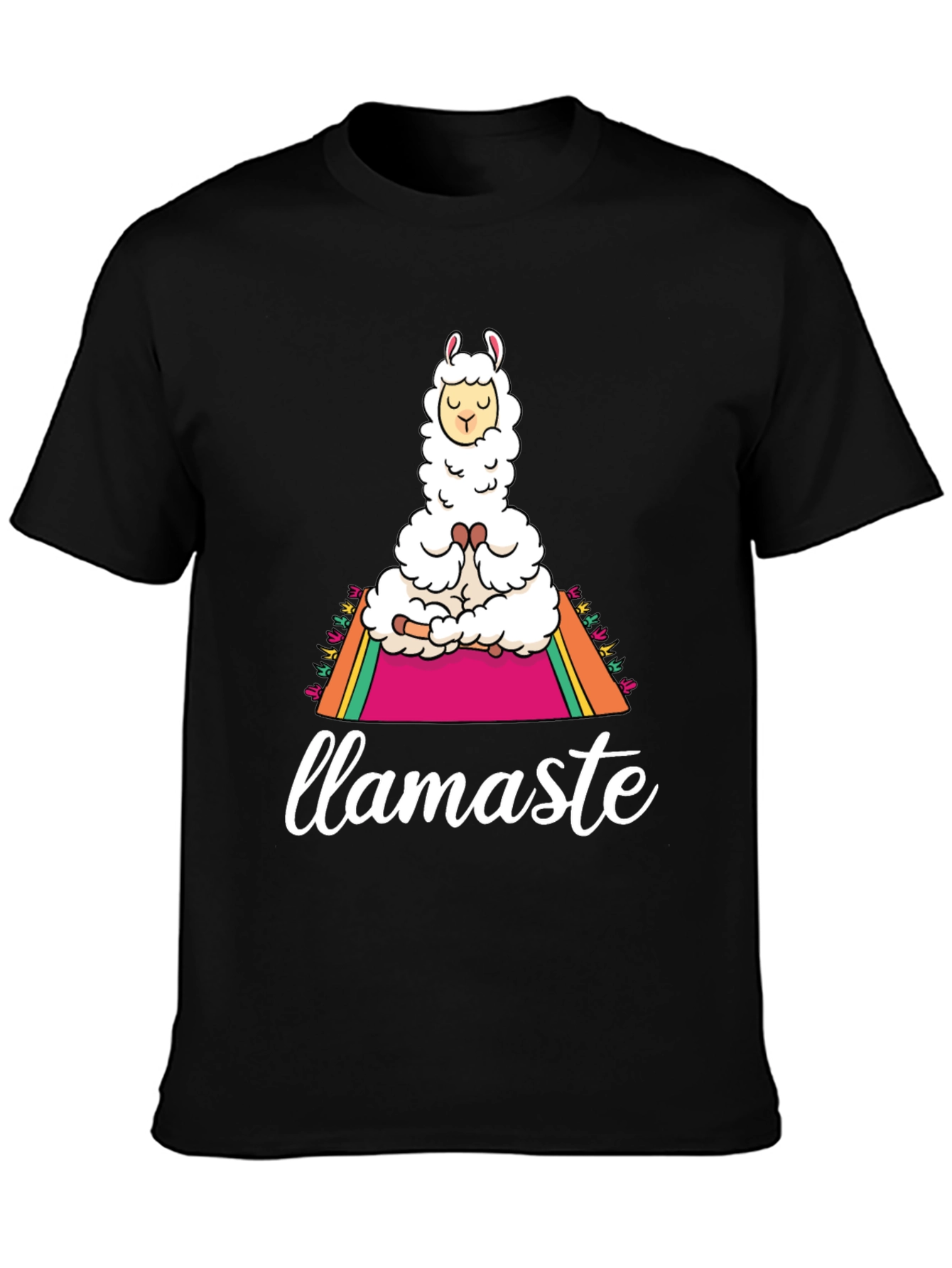 Llamaste Yoga Black Tee