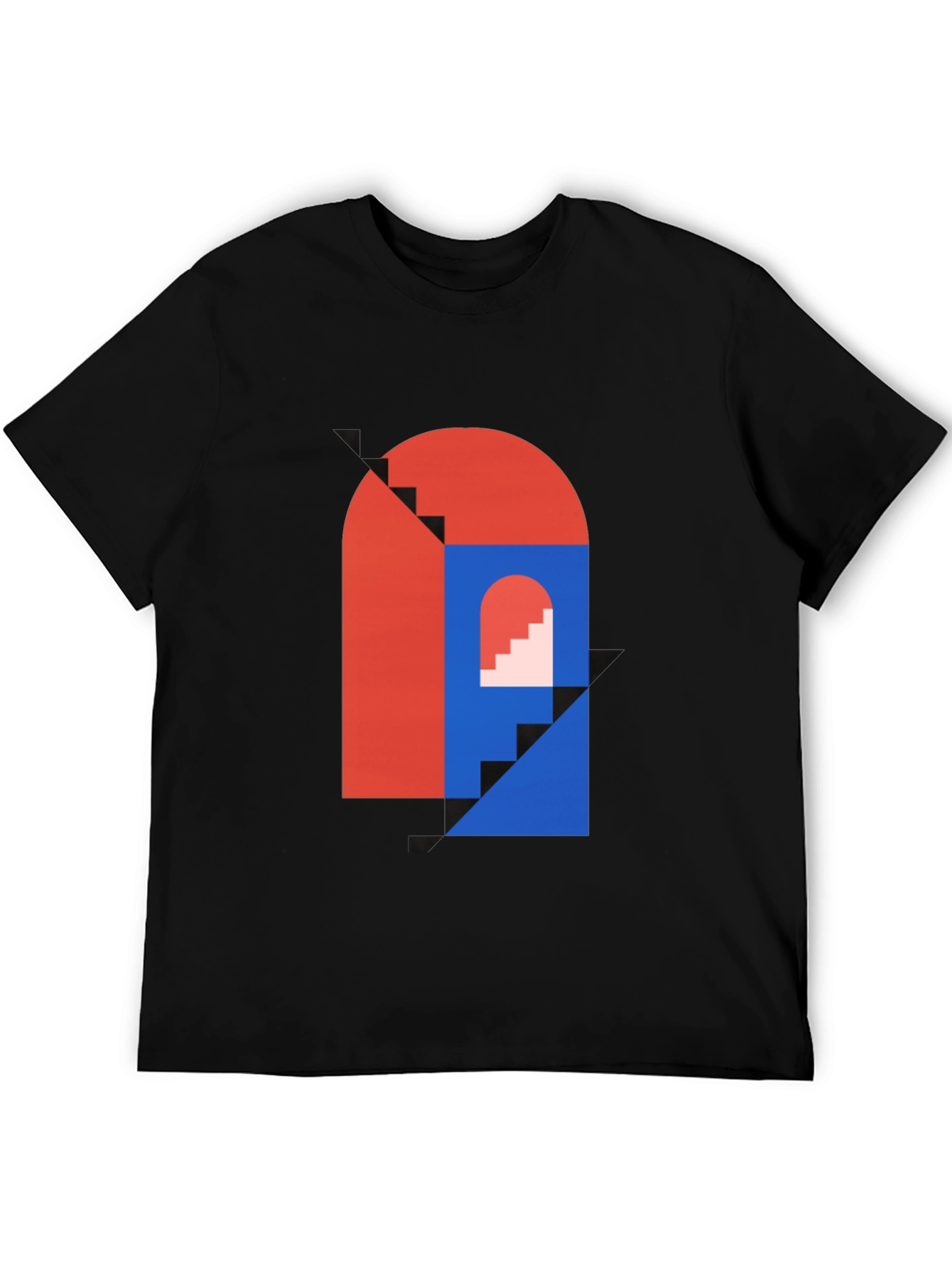 Modern Art Graphic Tee - Geometric Design