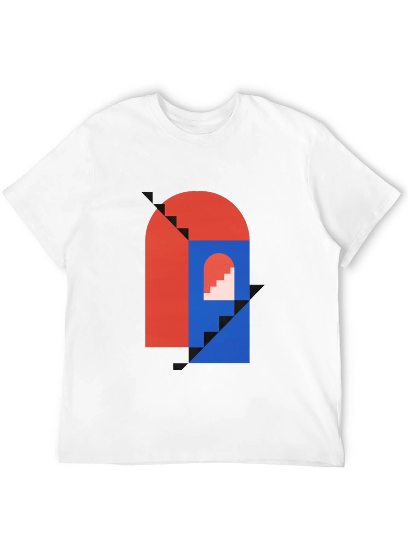 Modern Art Graphic Tee - Geometric Design