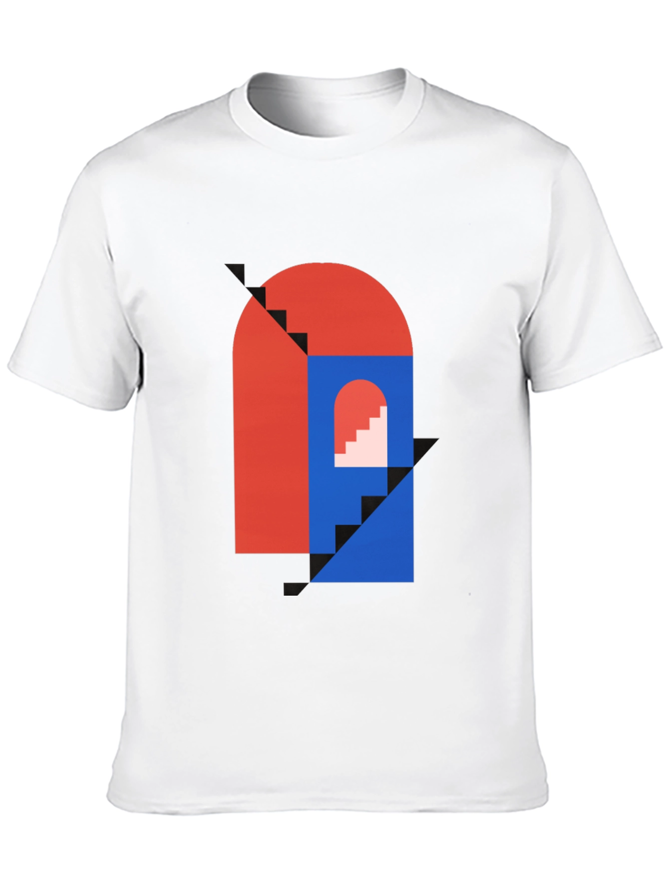 Modern Art Graphic Tee - Geometric Design