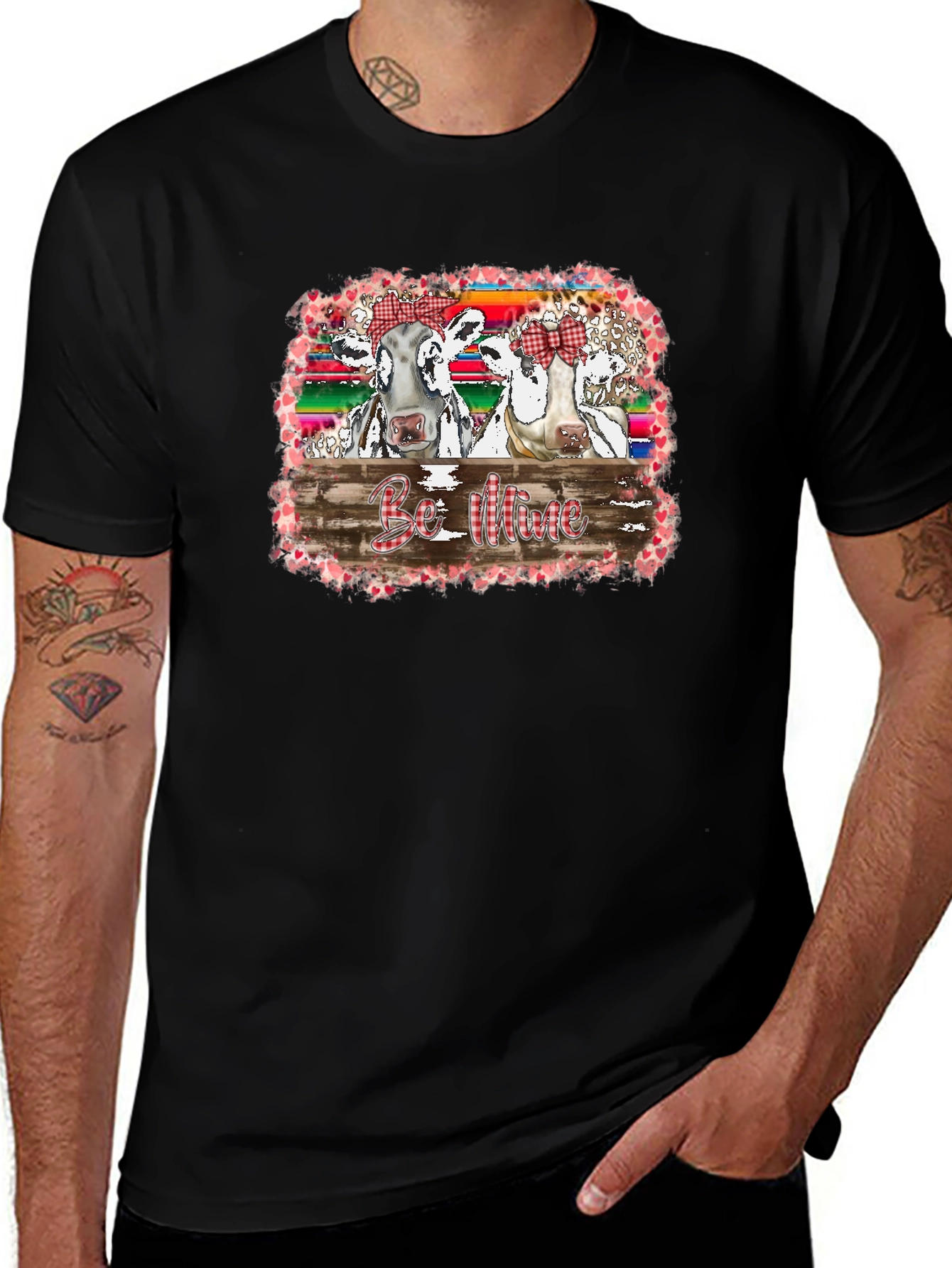Cow Valentines Day T-Shirt - Be Mine