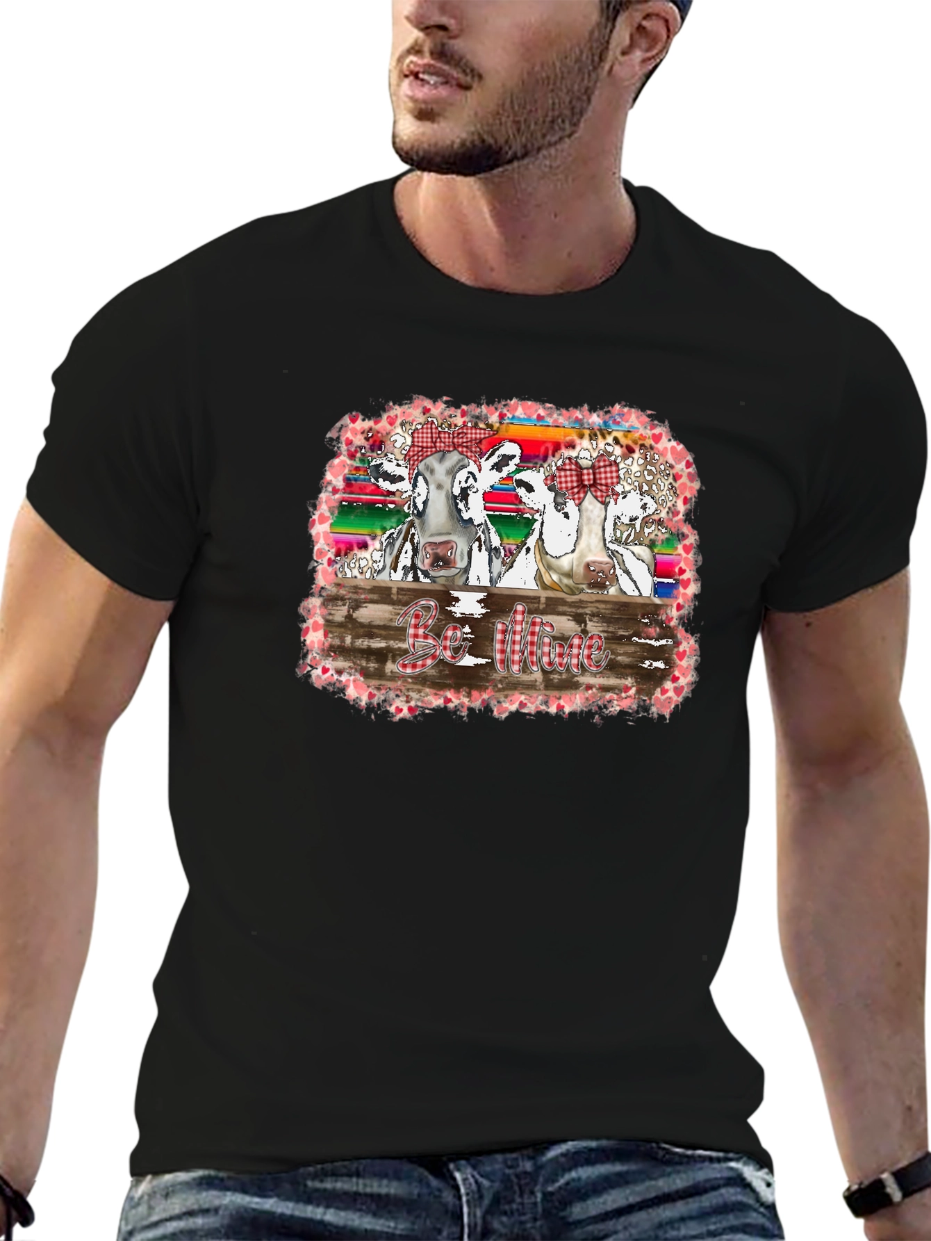 Cow Valentines Day T-Shirt - Be Mine