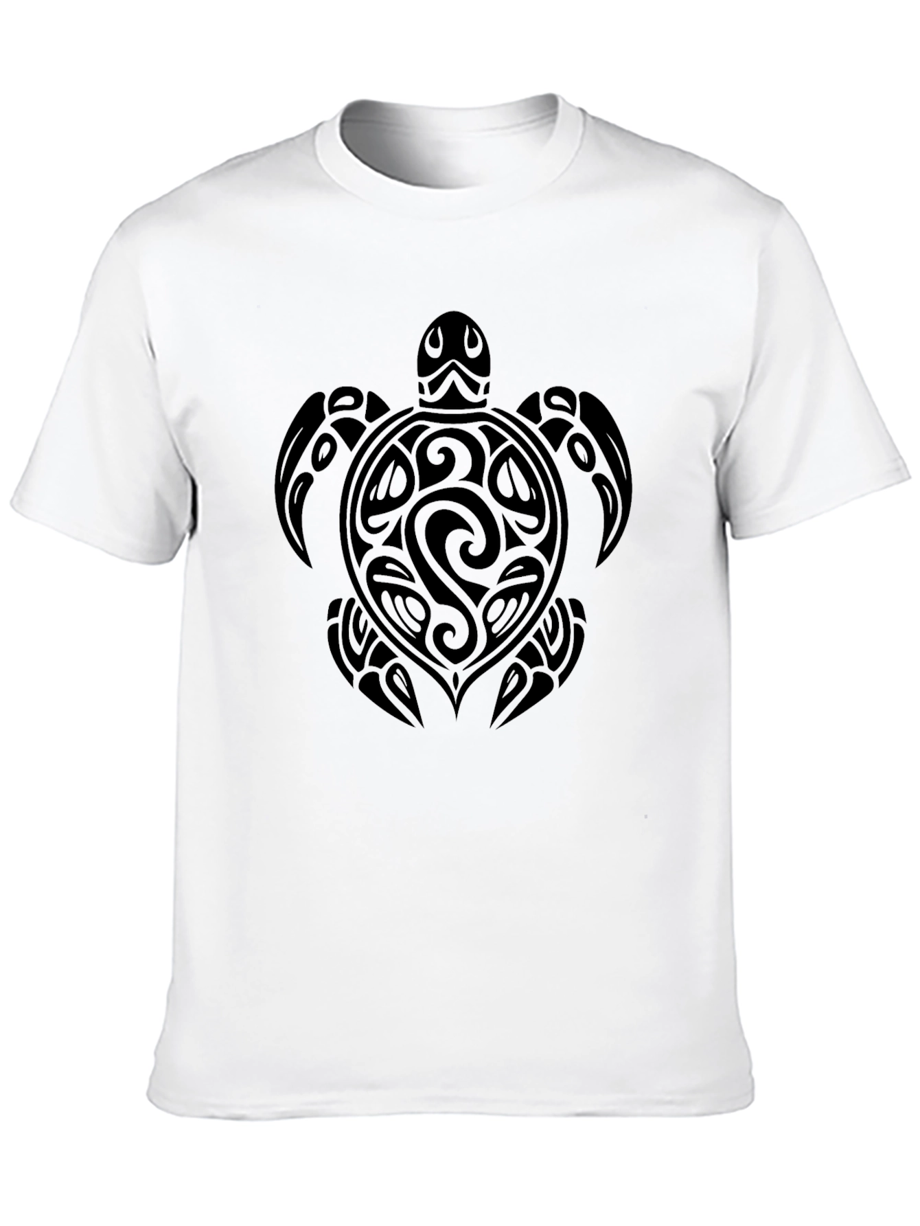 Tribal Turtle Graphic Tee - Black