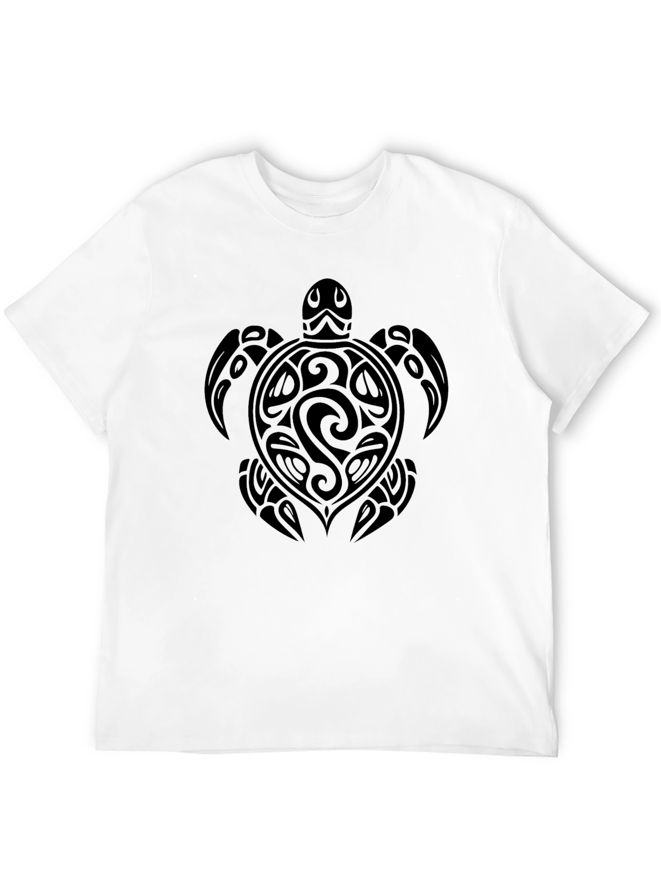 Tribal Turtle Graphic Tee - Black