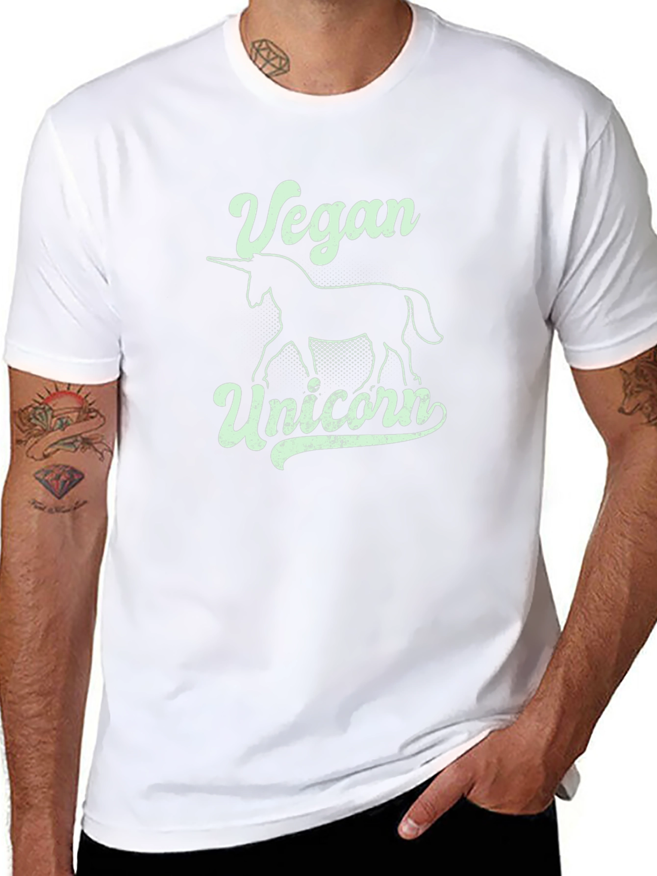 Vegan Unicorn Graphic T-Shirt