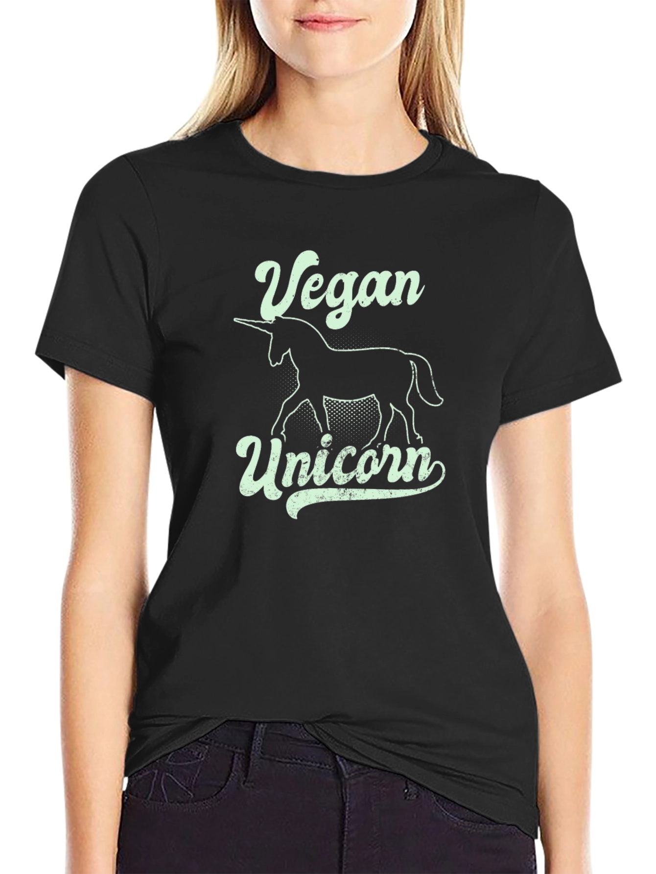 Vegan Unicorn Graphic T-Shirt