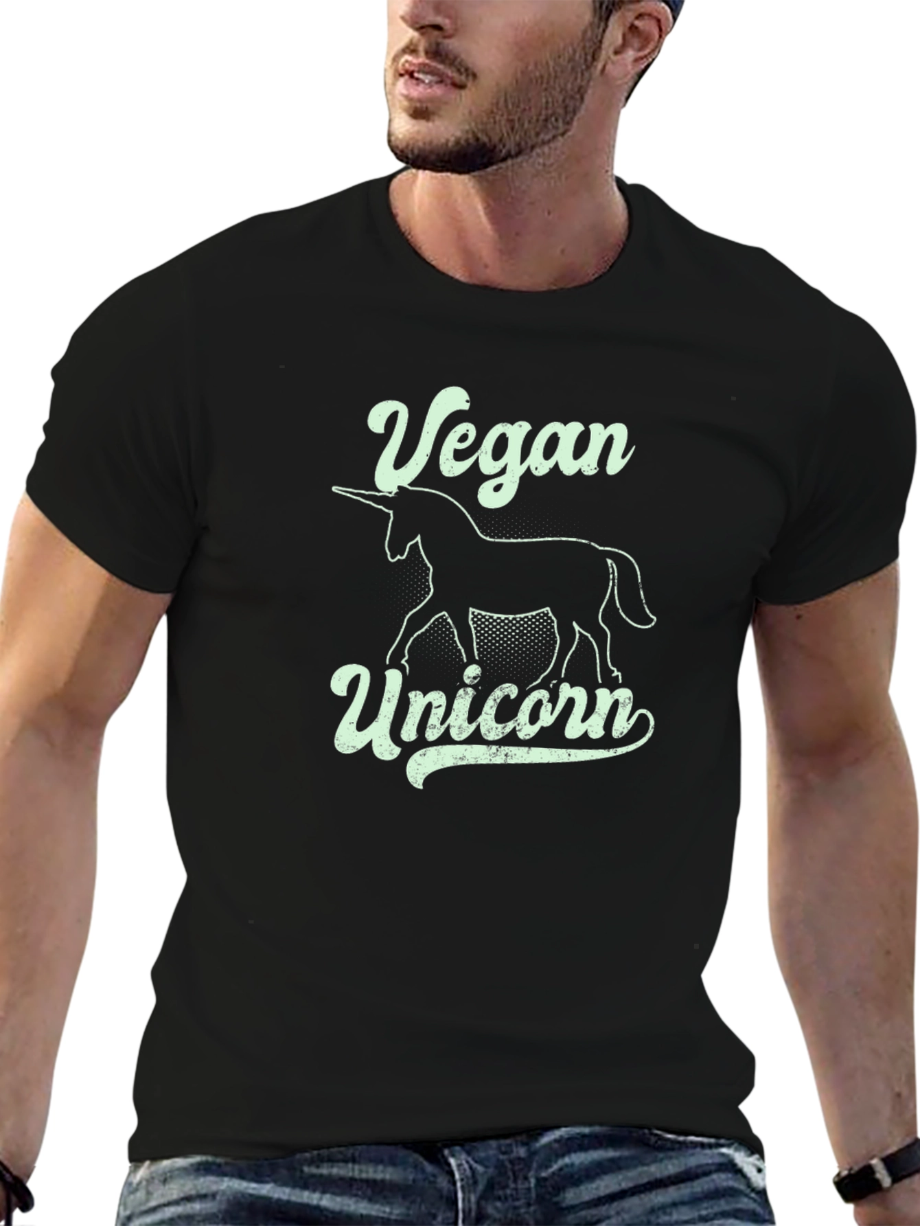 Vegan Unicorn Graphic T-Shirt