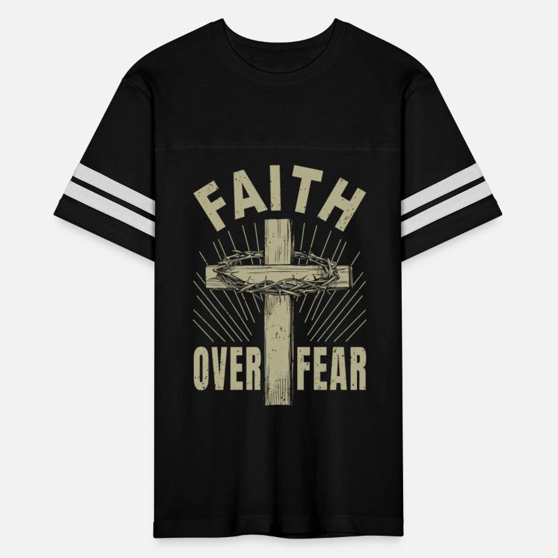 Jesus Christ Cross Faith Over Fear Christian Gift