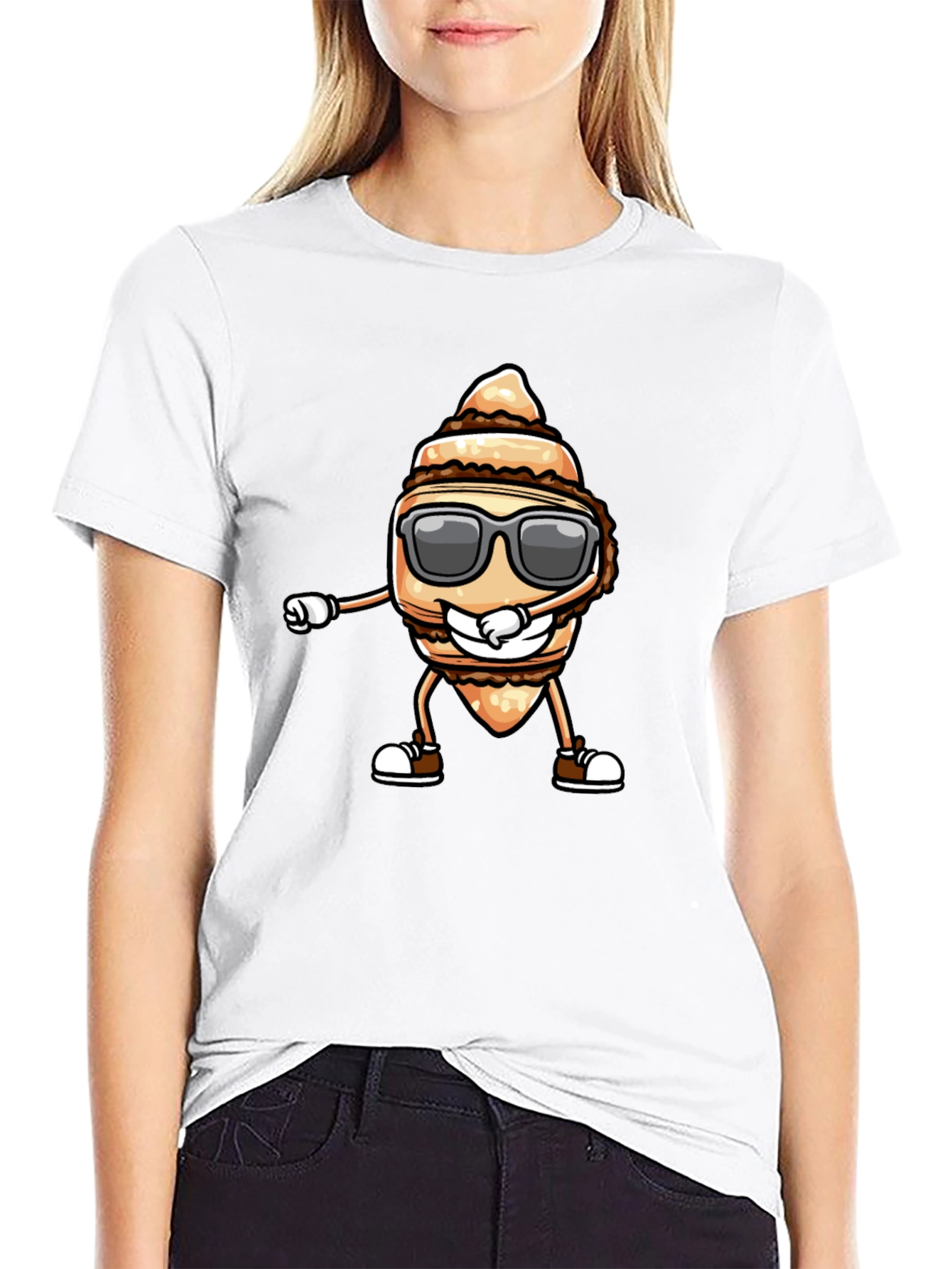 Dabbing Taro Root T-Shirt - Cool Cartoon Design