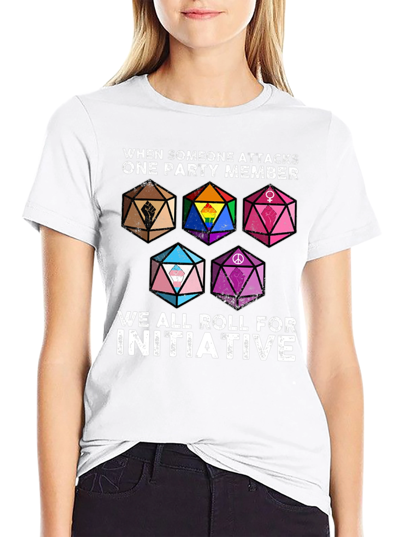 D&D Roll for Initiative Pride T-Shirt
