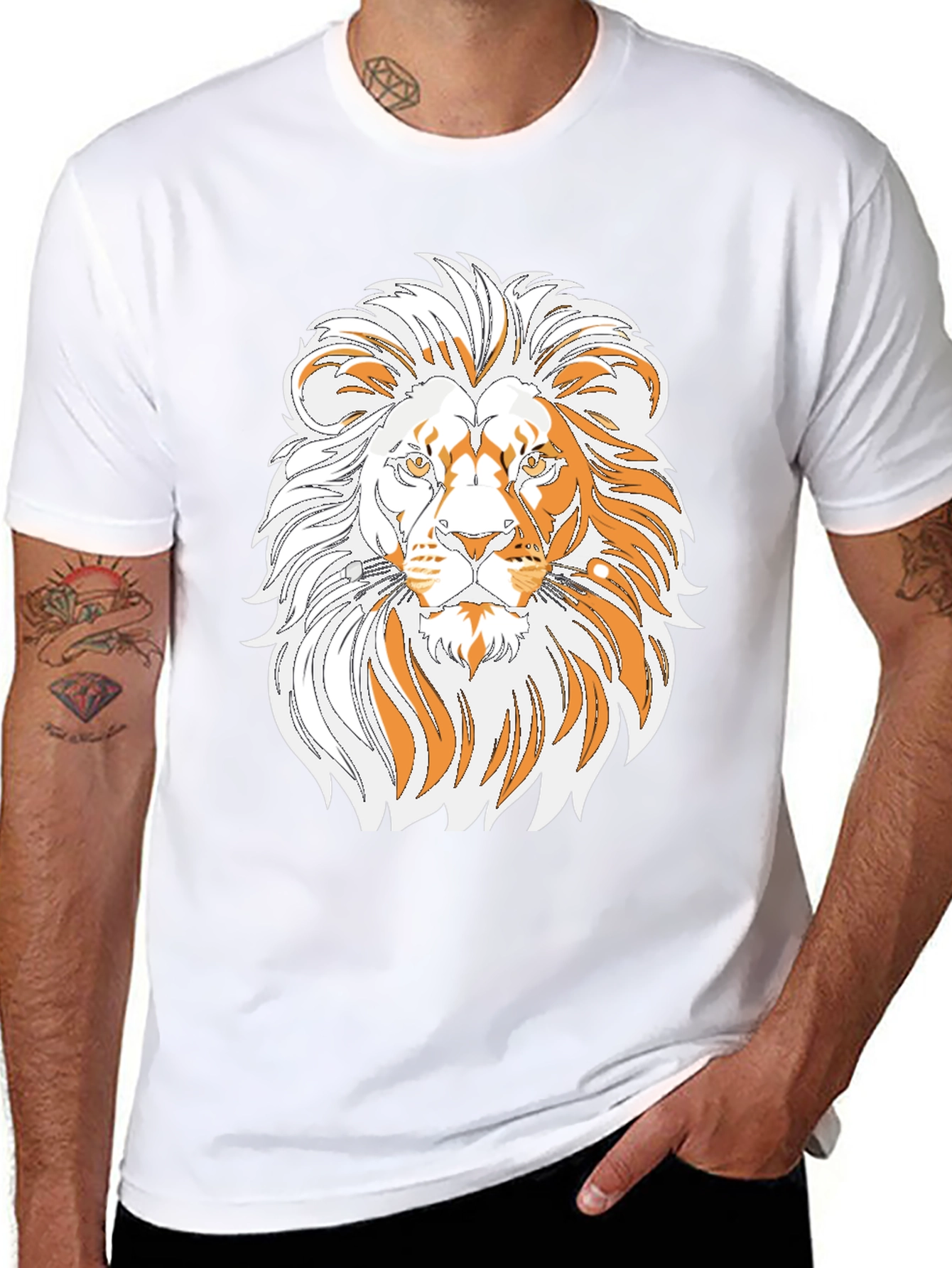 Lion Graphic Tee - Bold Statement T-Shirt