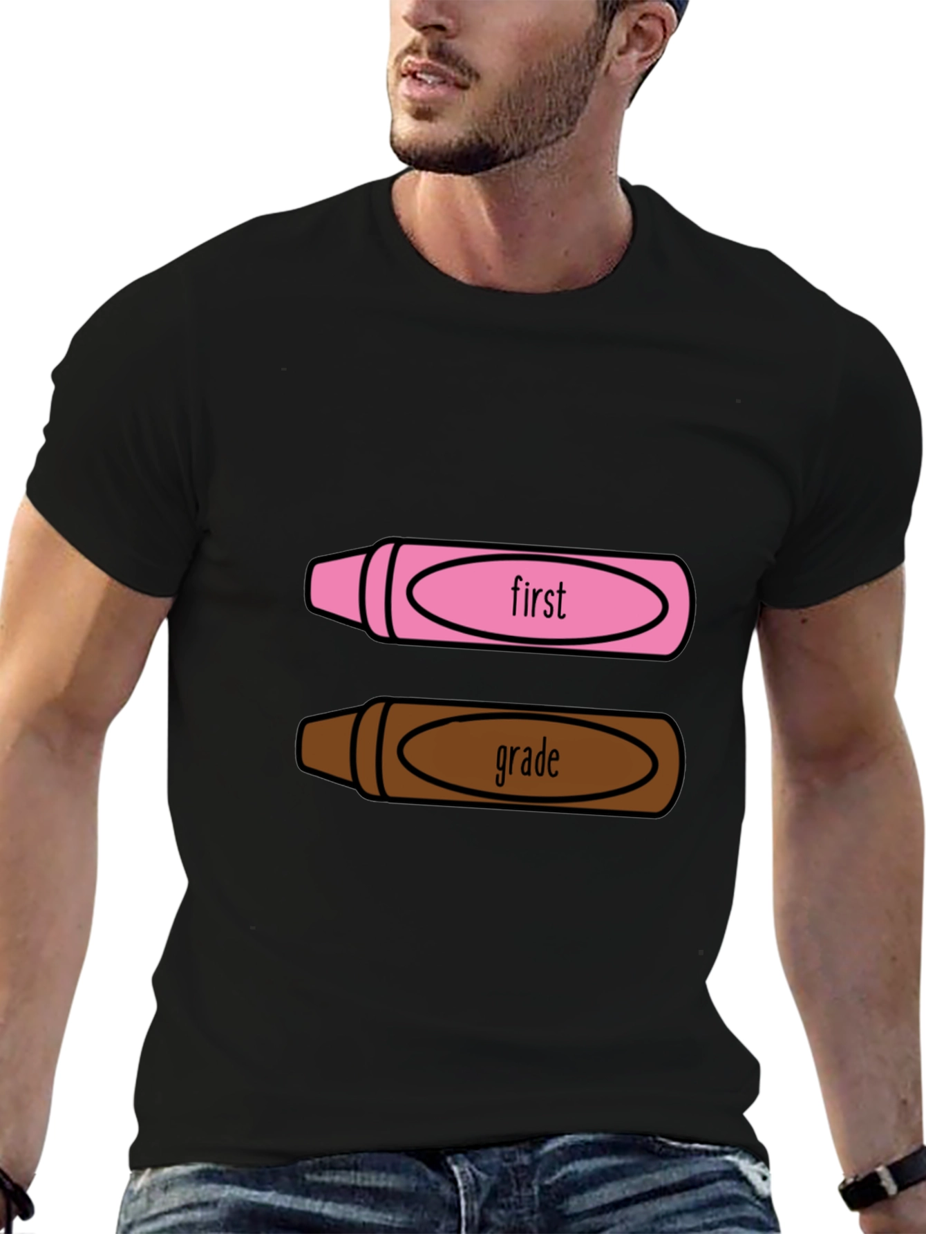 First Grade Crayon T-Shirt - Back to School