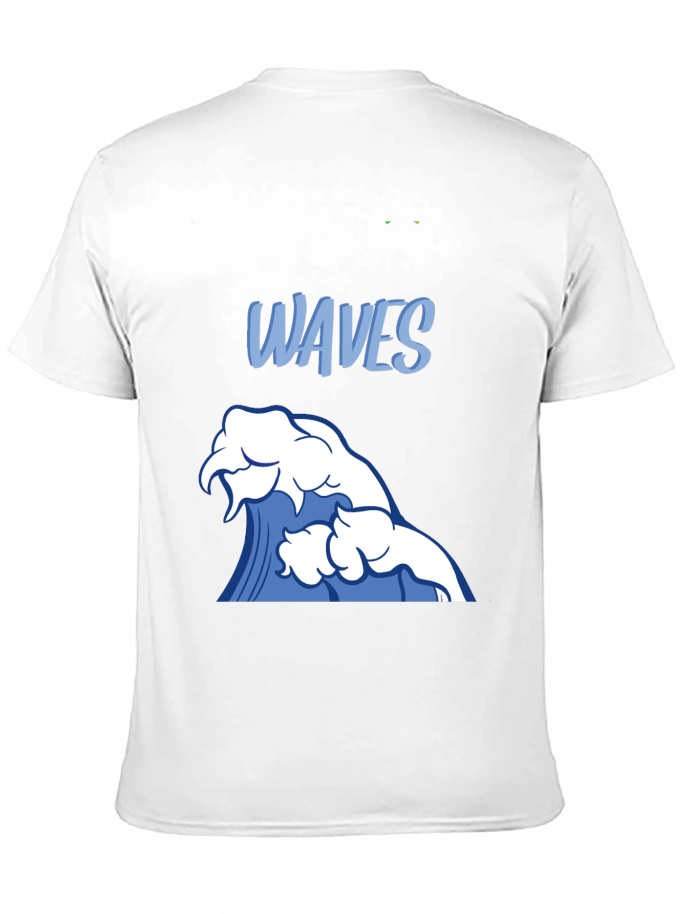 Waves Graphic Black T-Shirt - Surfer Style Tee