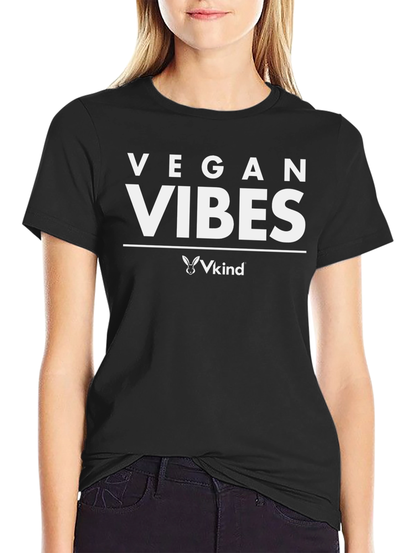 Vegan Vibes T-Shirt - Black Unisex Tee