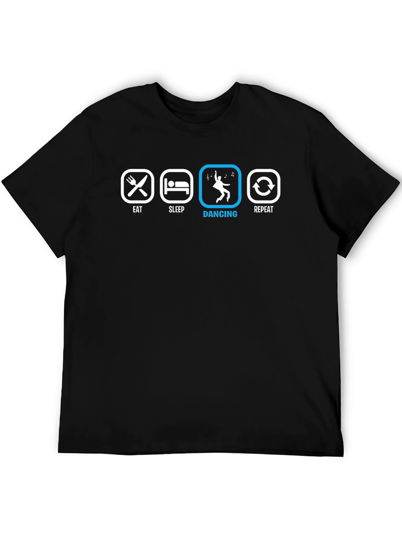 Eat Sleep Dancing Repeat Black T-Shirt