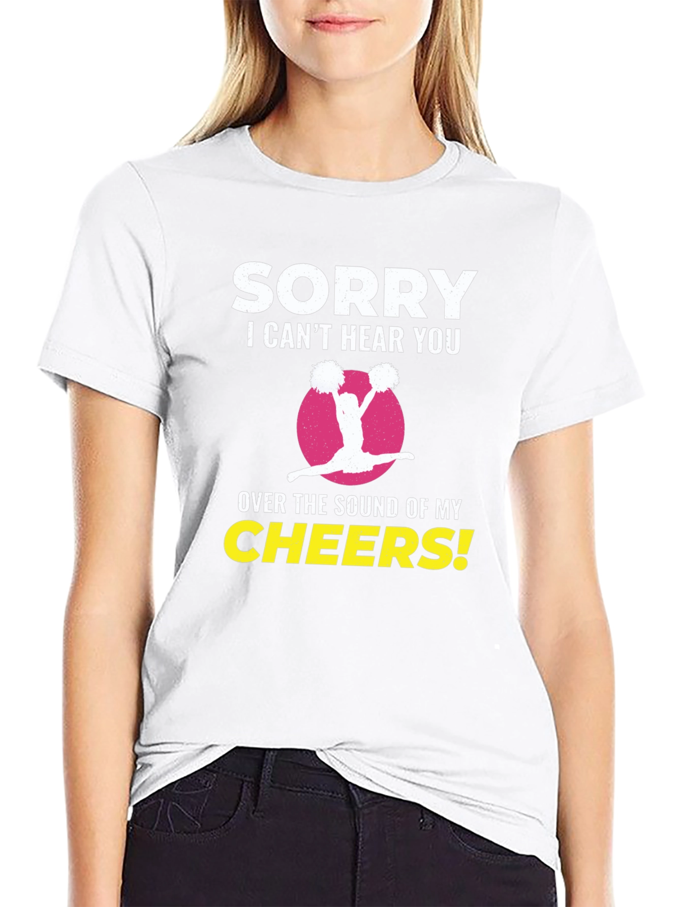 Sorry I Cant Hear You Cheerleader T-Shirt
