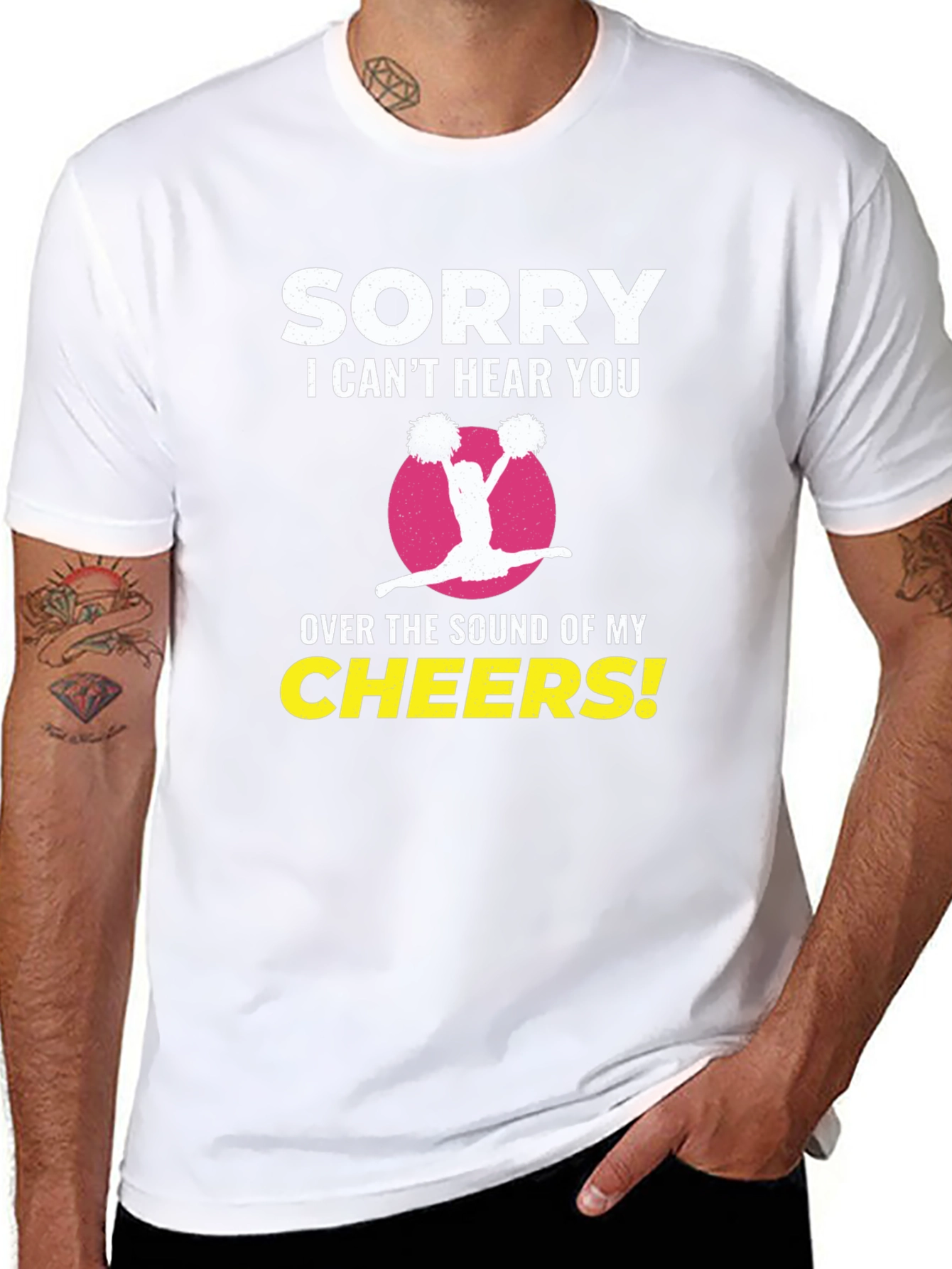 Sorry I Cant Hear You Cheerleader T-Shirt