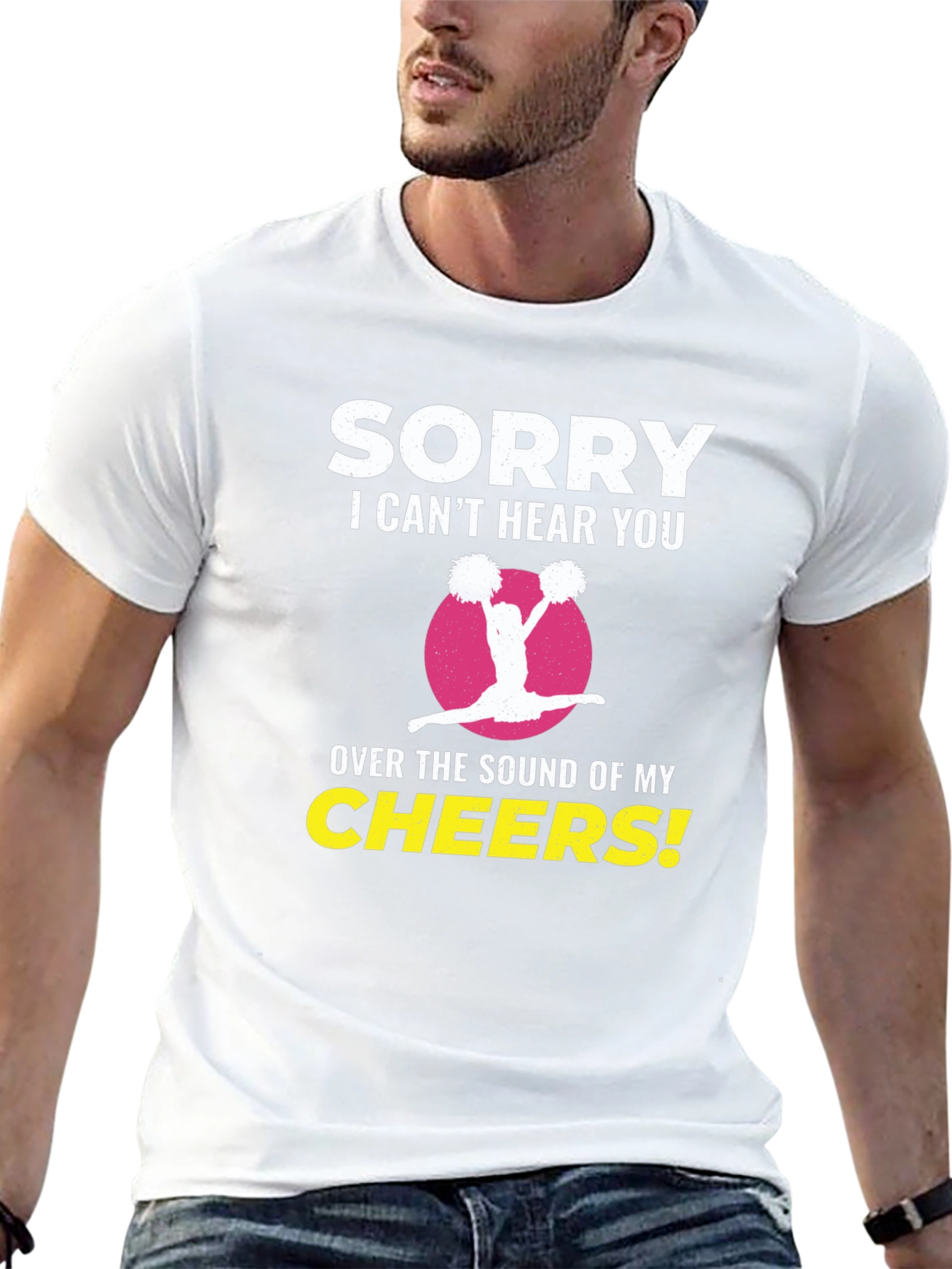 Sorry I Cant Hear You Cheerleader T-Shirt