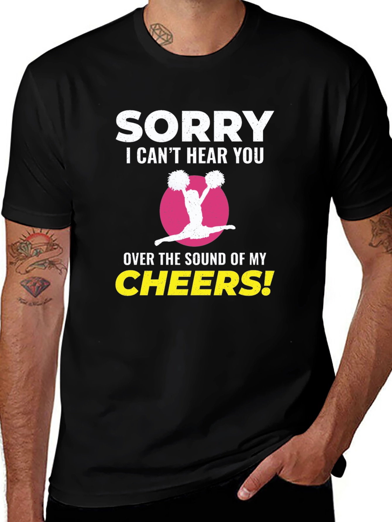 Sorry I Cant Hear You Cheerleader T-Shirt
