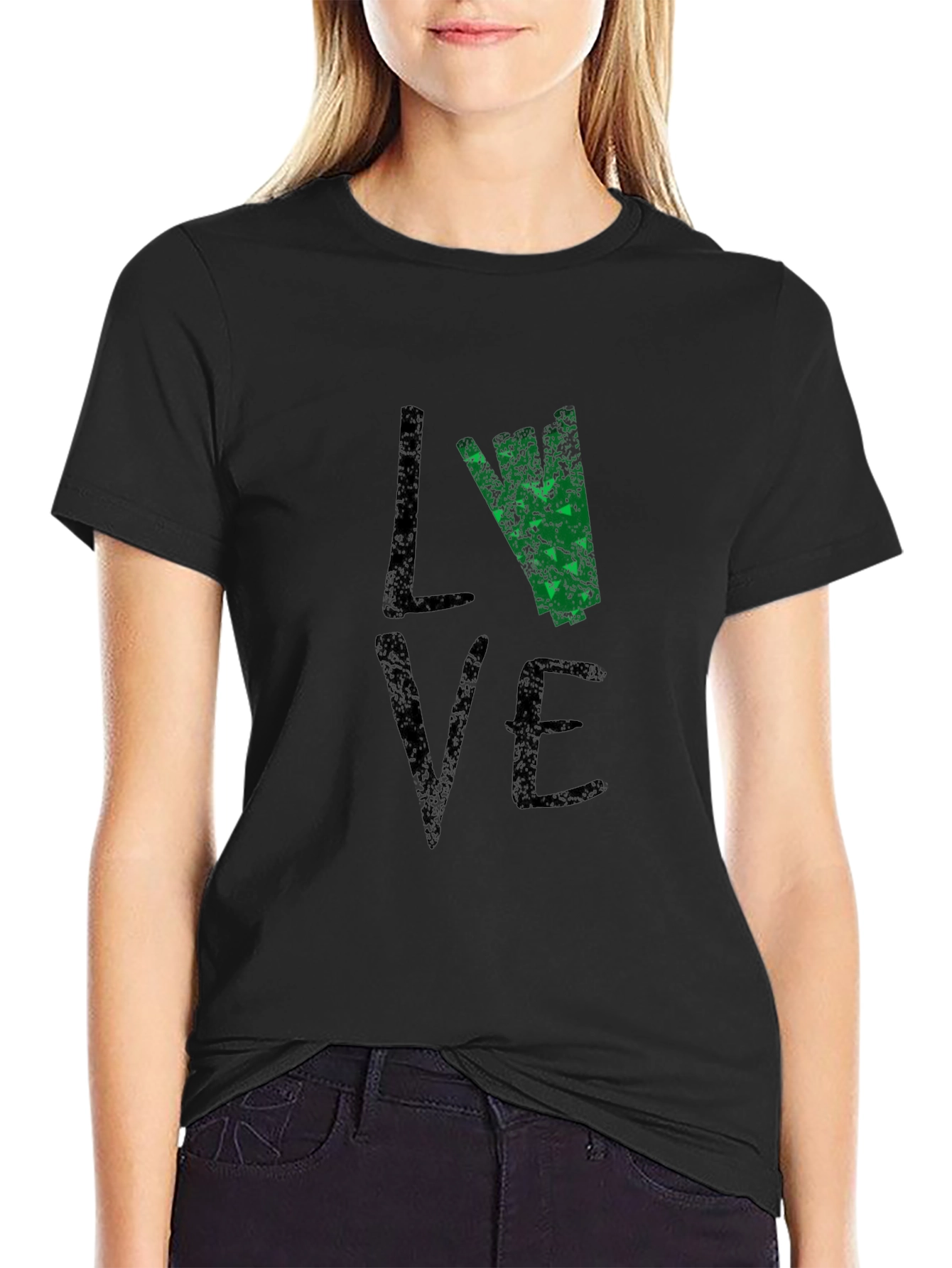 Love Vermont Graphic Tee - Black