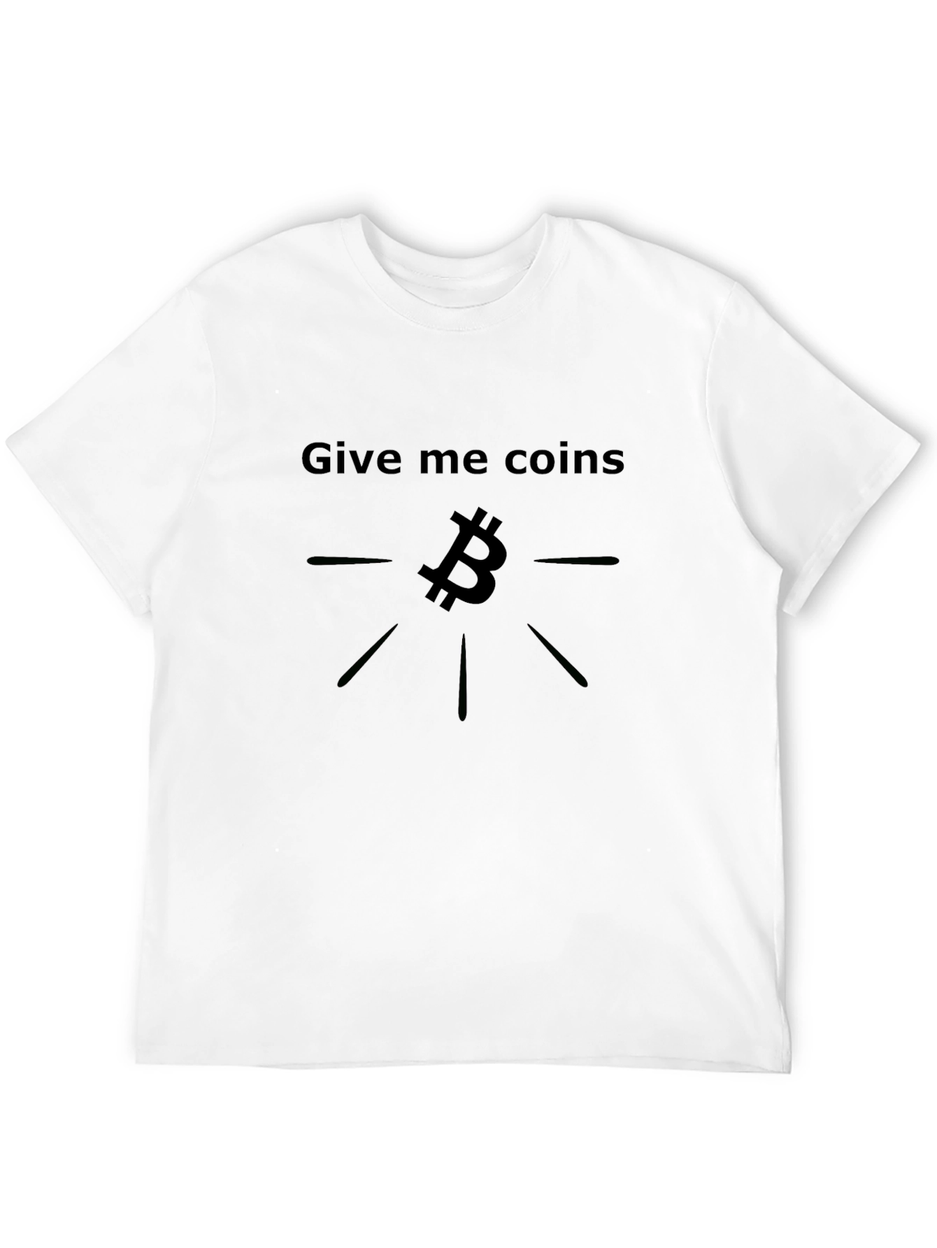 Bitcoin T-Shirt - Give Me Coins Crypto Tee