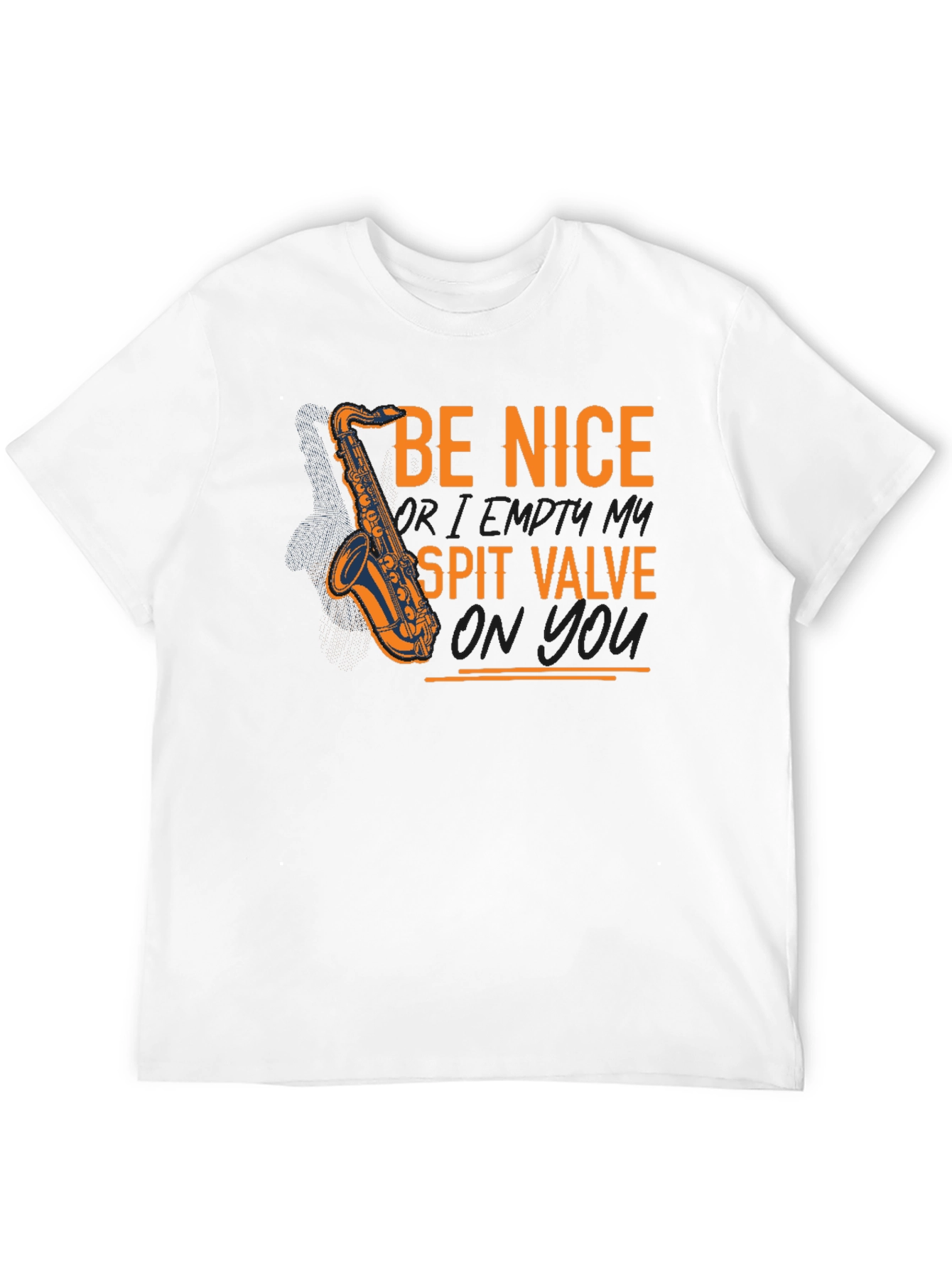 Be Nice Saxophone Black T-Shirt