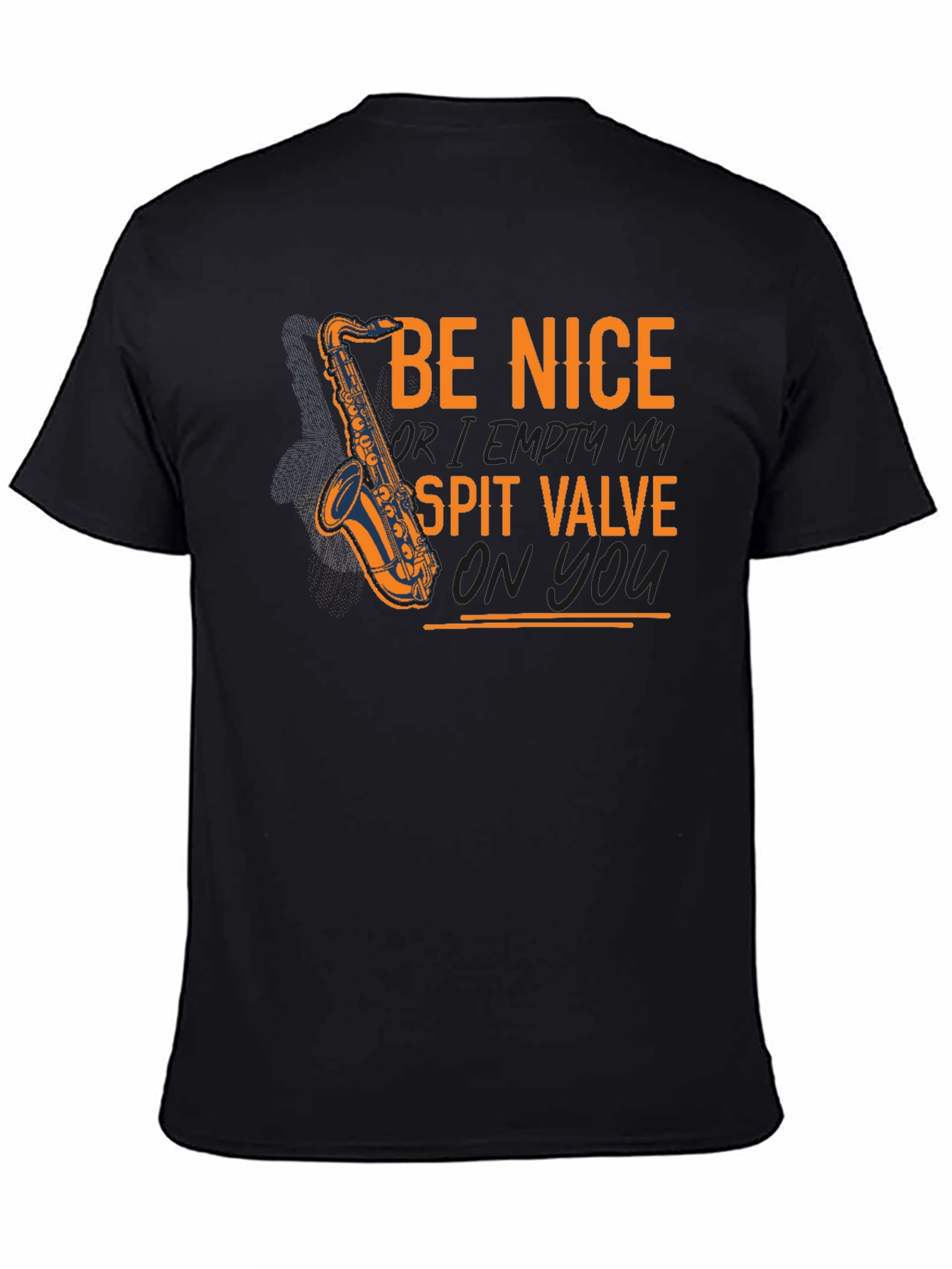 Be Nice Saxophone Black T-Shirt