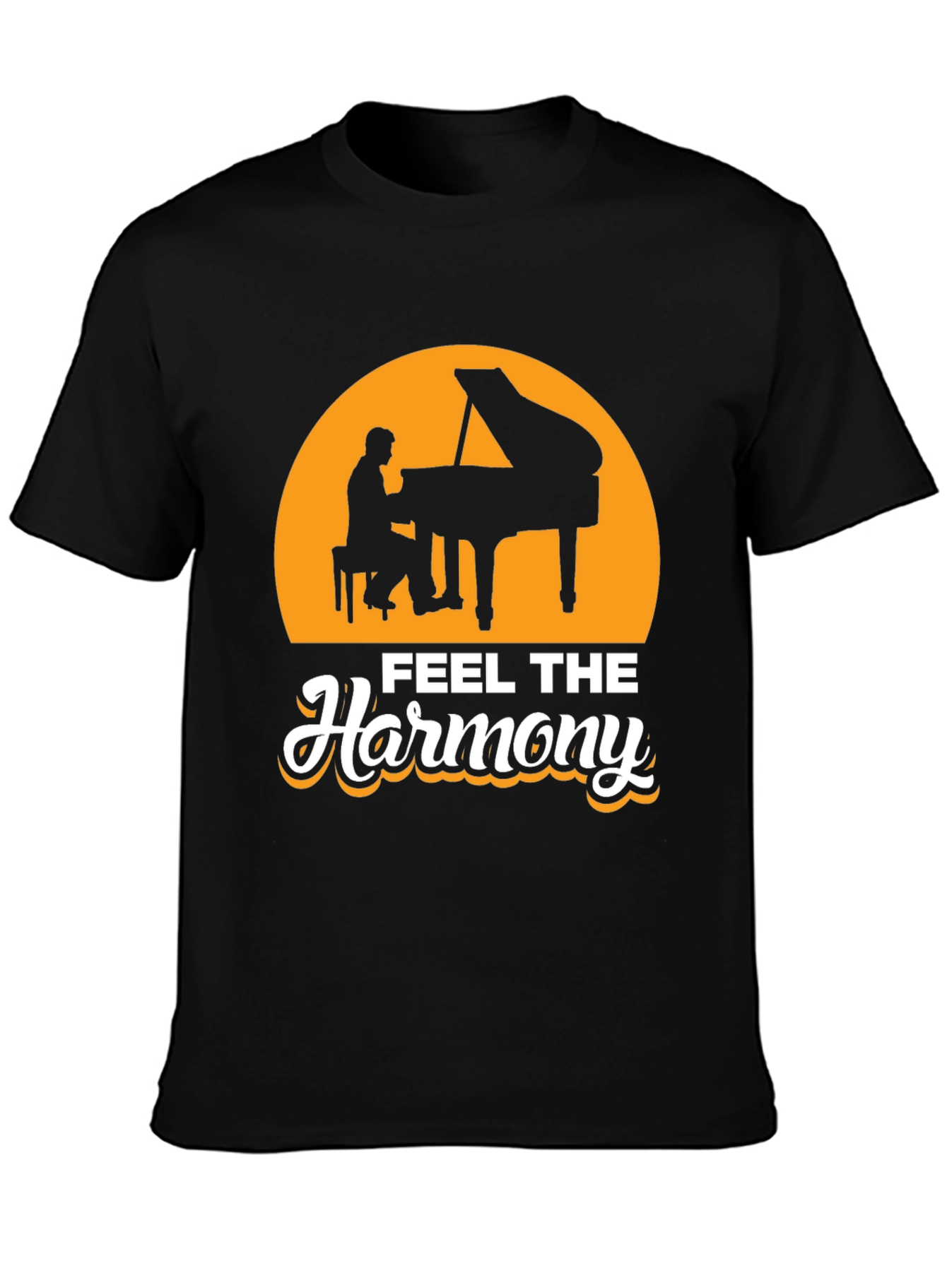 Feel The Harmony Piano T-Shirt - Music Lover Tee