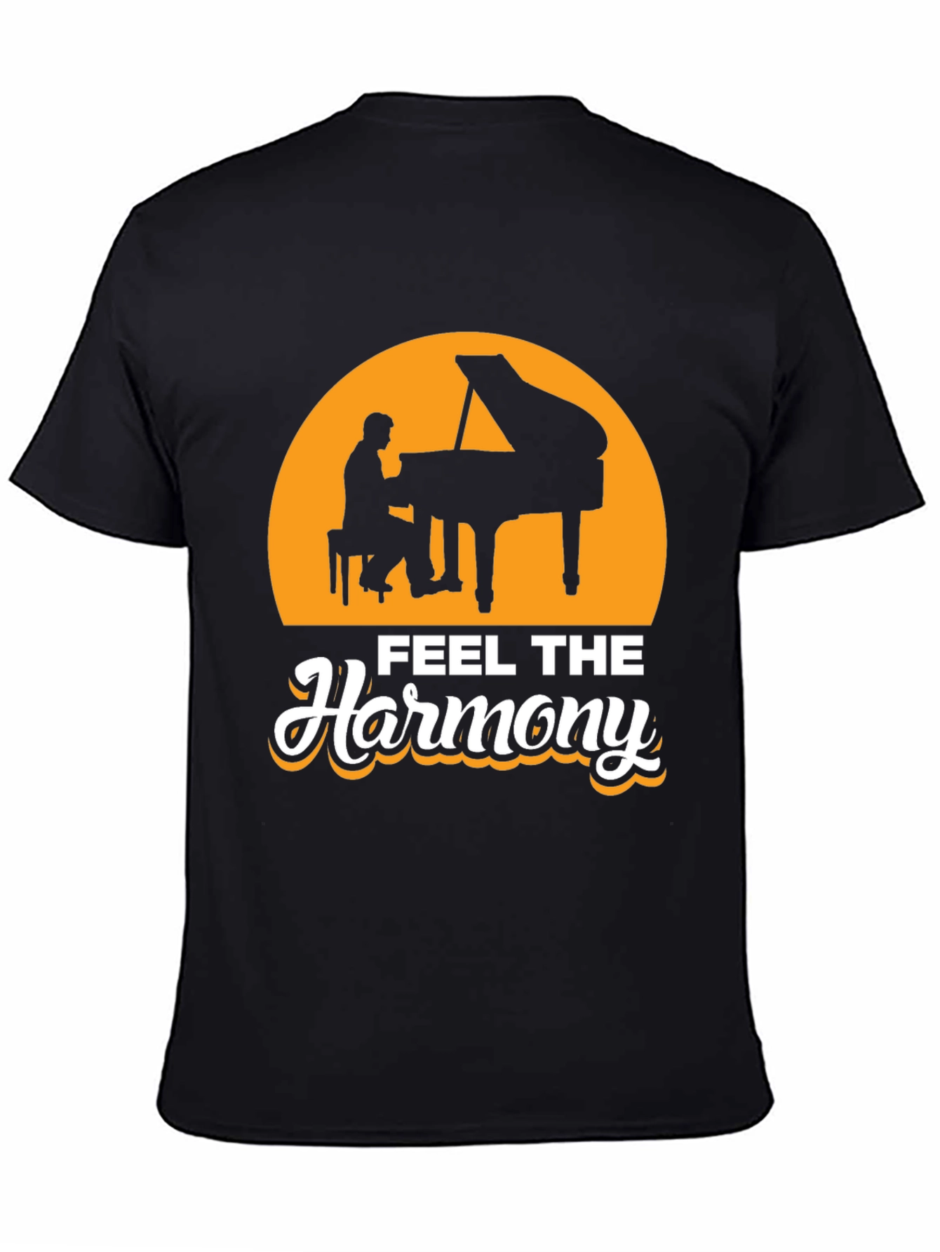 Feel The Harmony Piano T-Shirt - Music Lover Tee