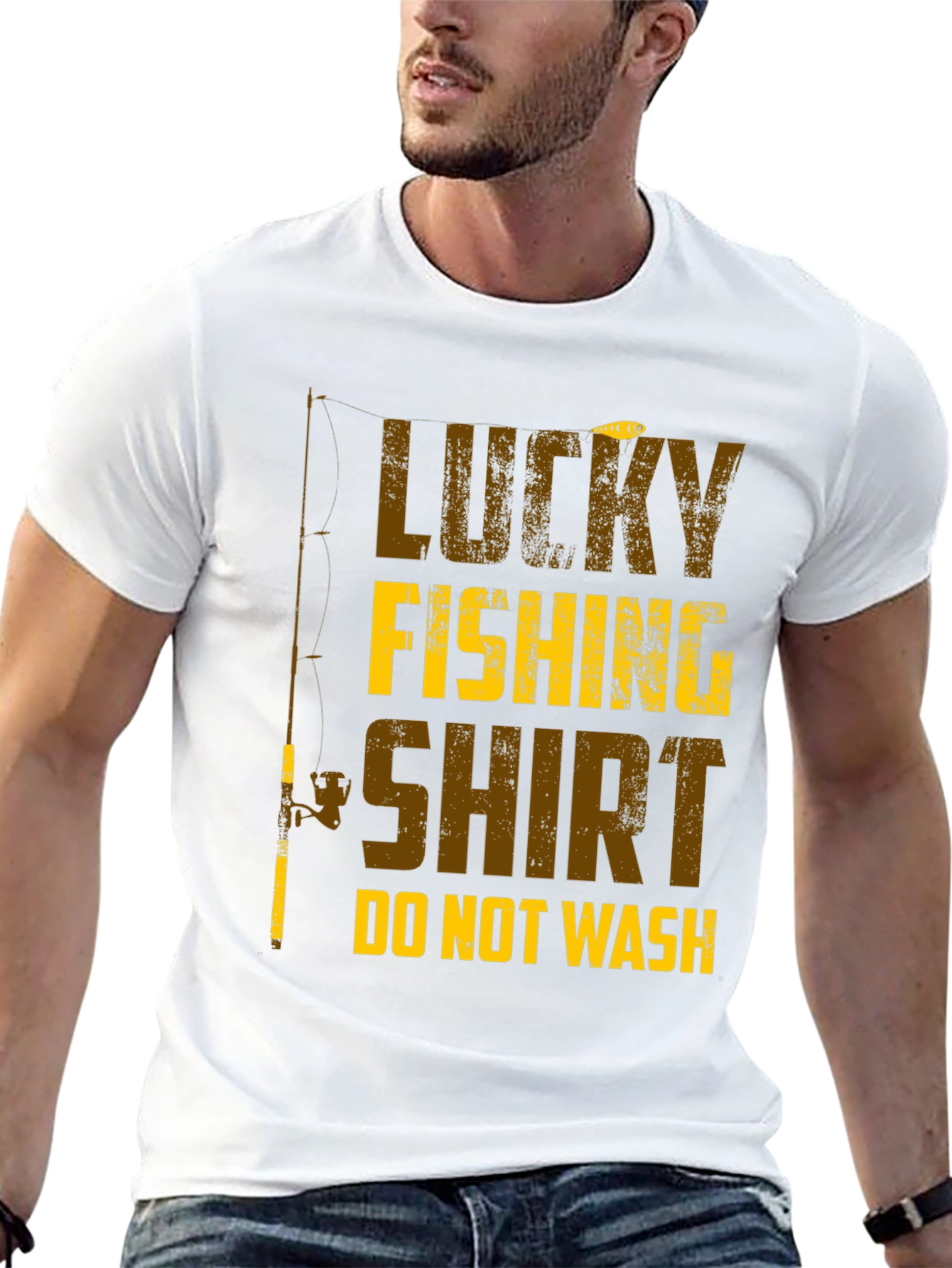 Lucky Fishing Shirt - Novelty Fisherman Gift