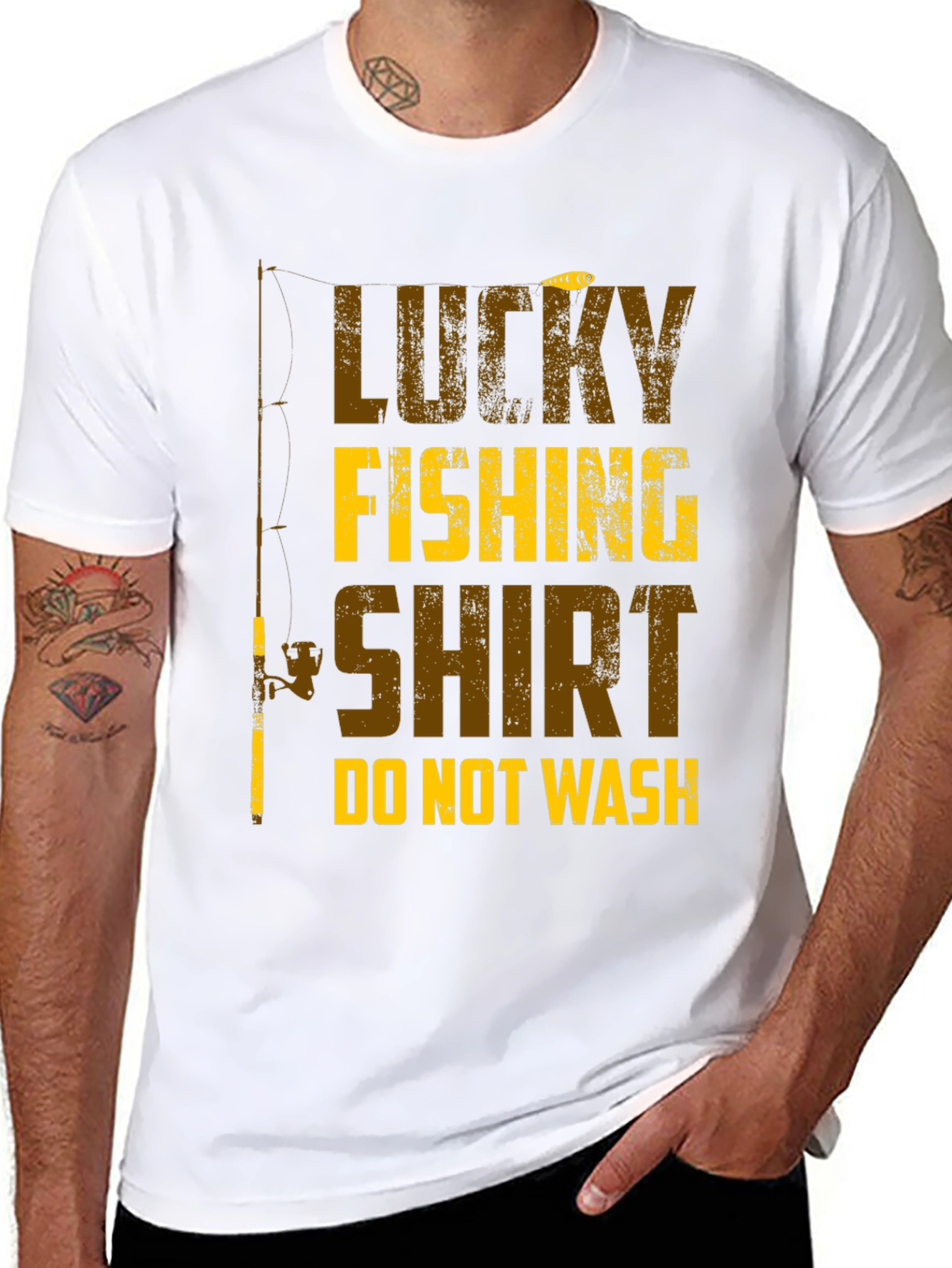 Lucky Fishing Shirt - Novelty Fisherman Gift