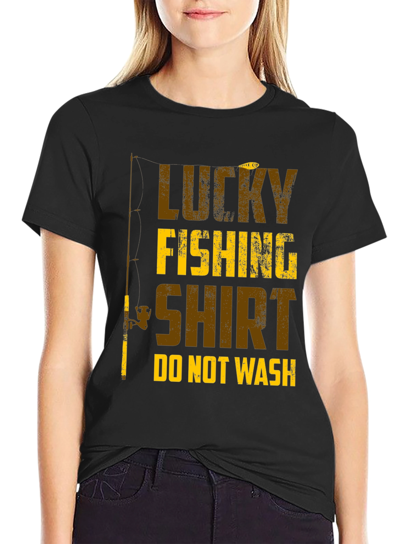 Lucky Fishing Shirt - Novelty Fisherman Gift
