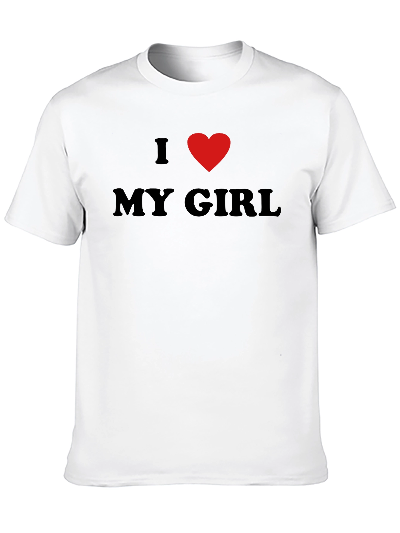 I Heart My Girl Black T-Shirt