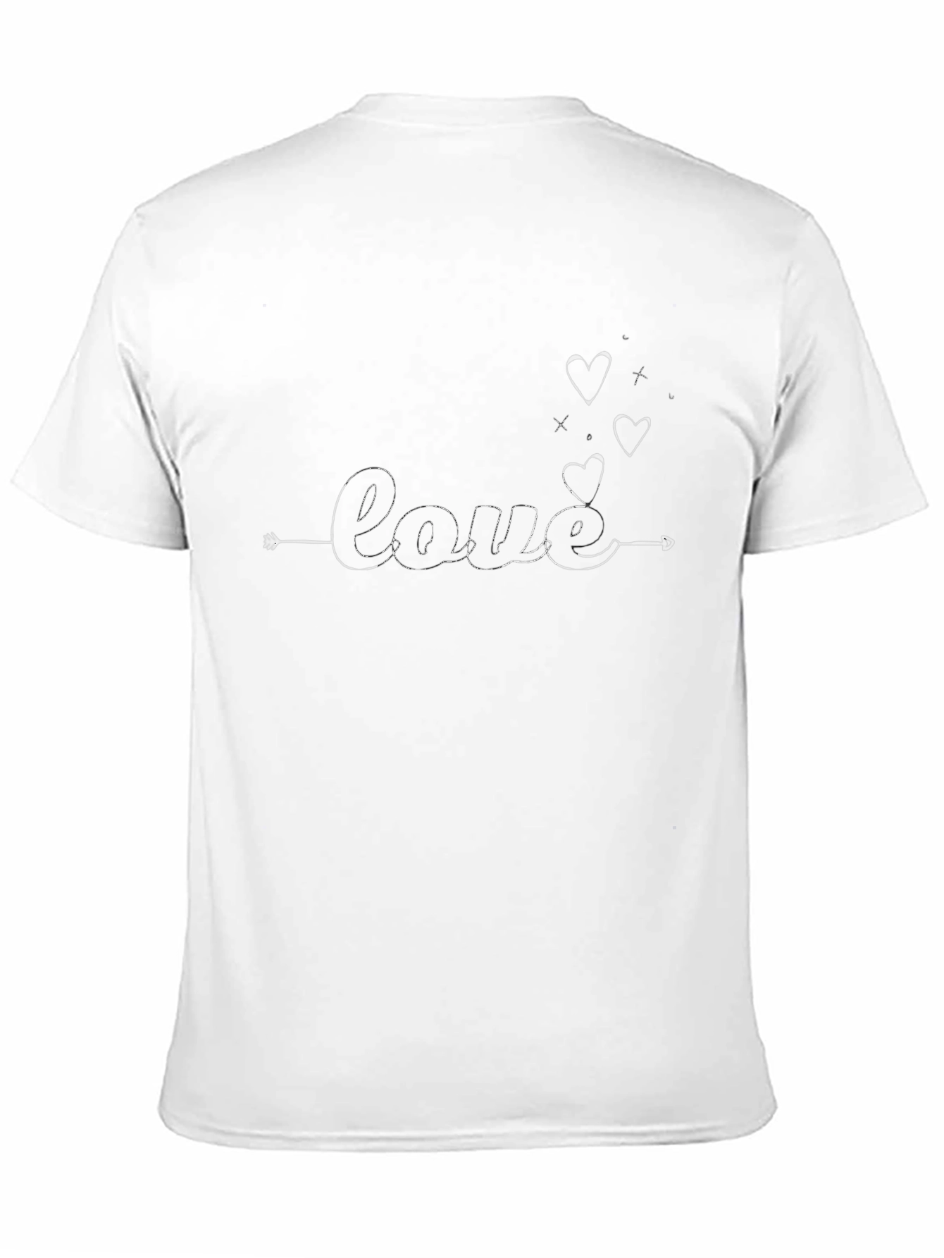 Love Arrow Graphic T-Shirt - Black