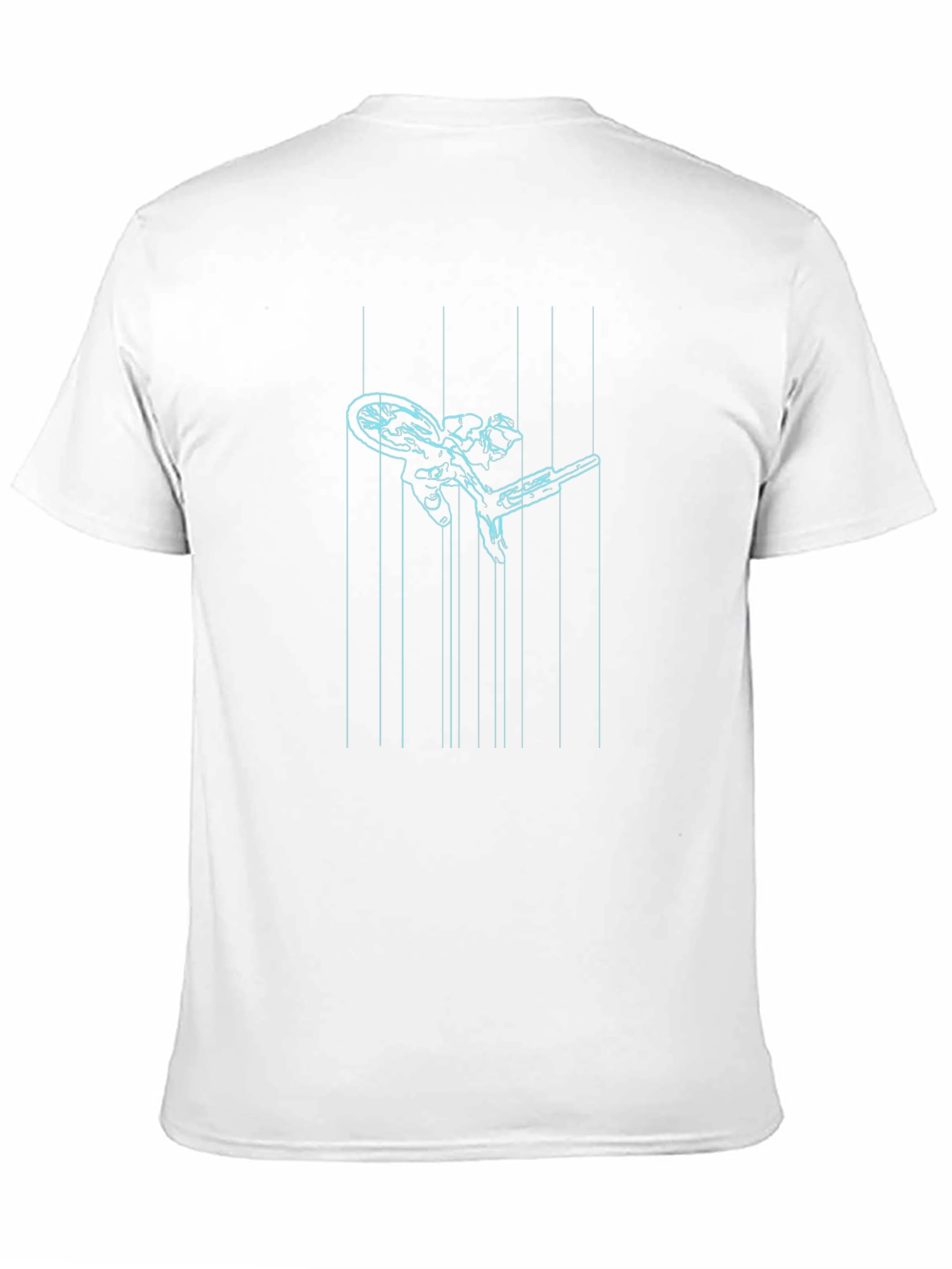 Cool Black T-Shirt with Cycling Graphic