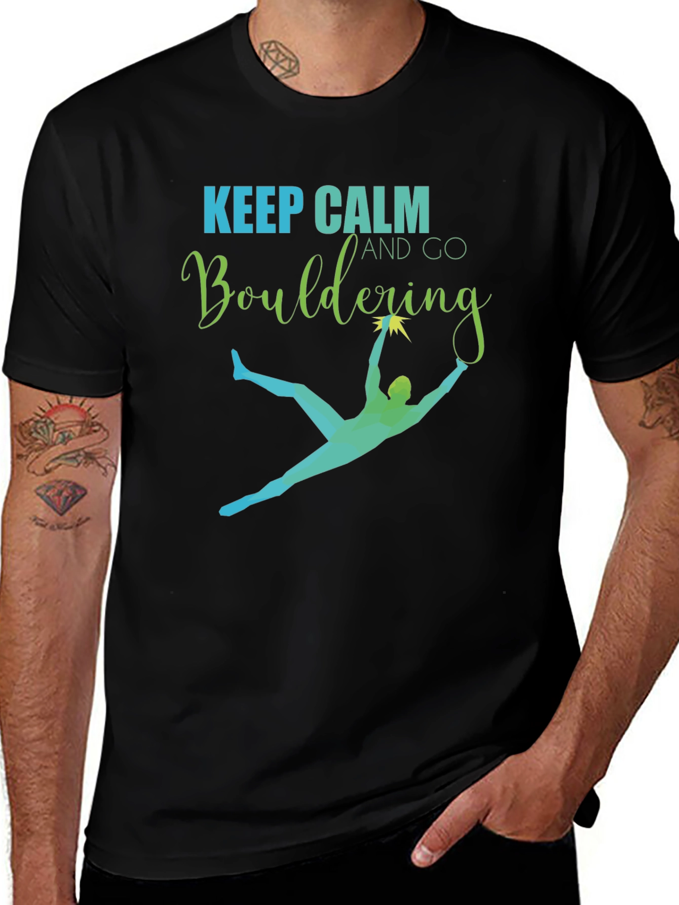 Keep Calm and Go Bouldering Graphic Tee