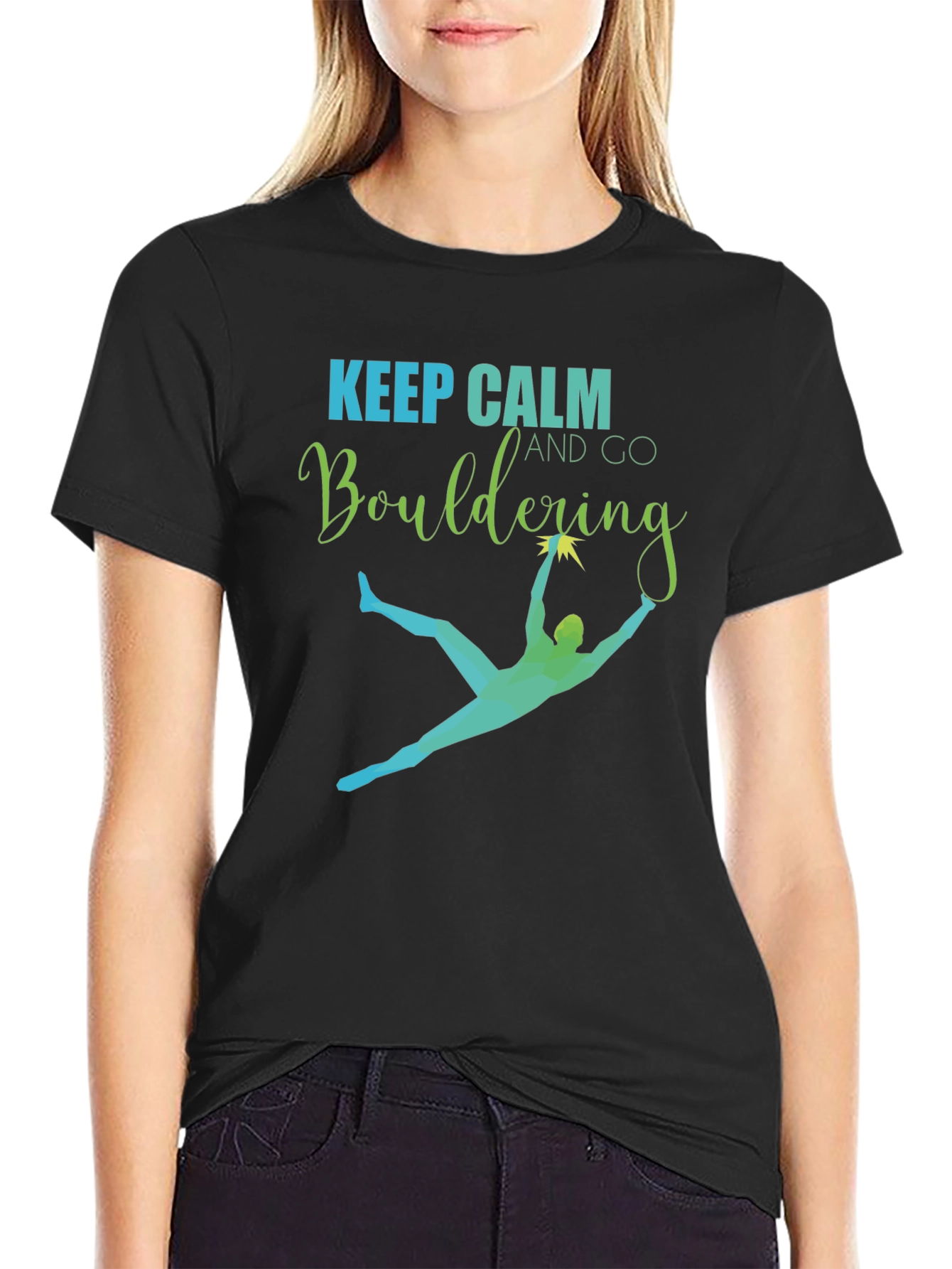 Keep Calm and Go Bouldering Graphic Tee
