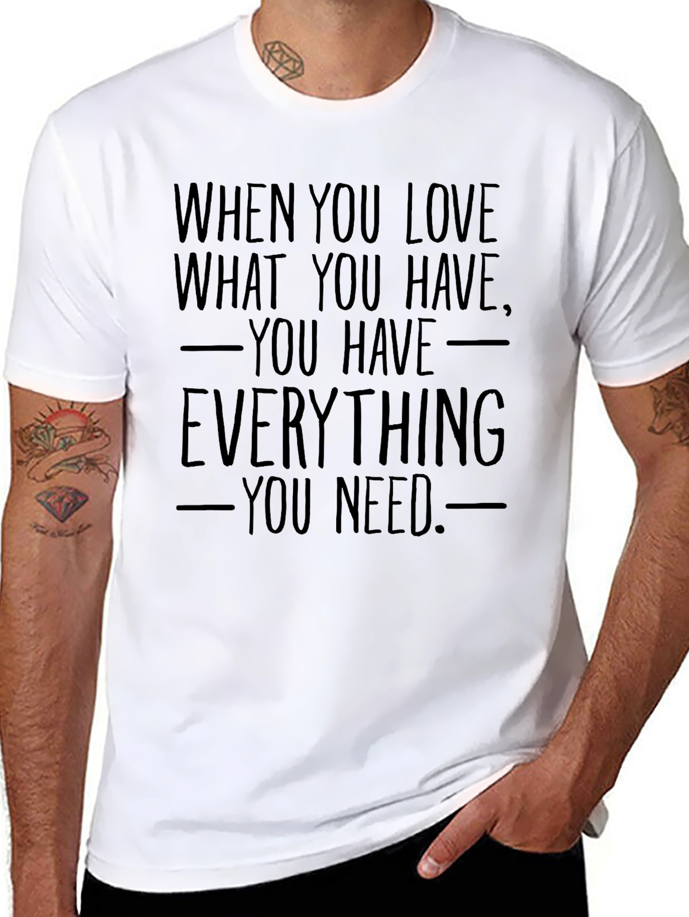 Inspirational Quote Graphic T-Shirt