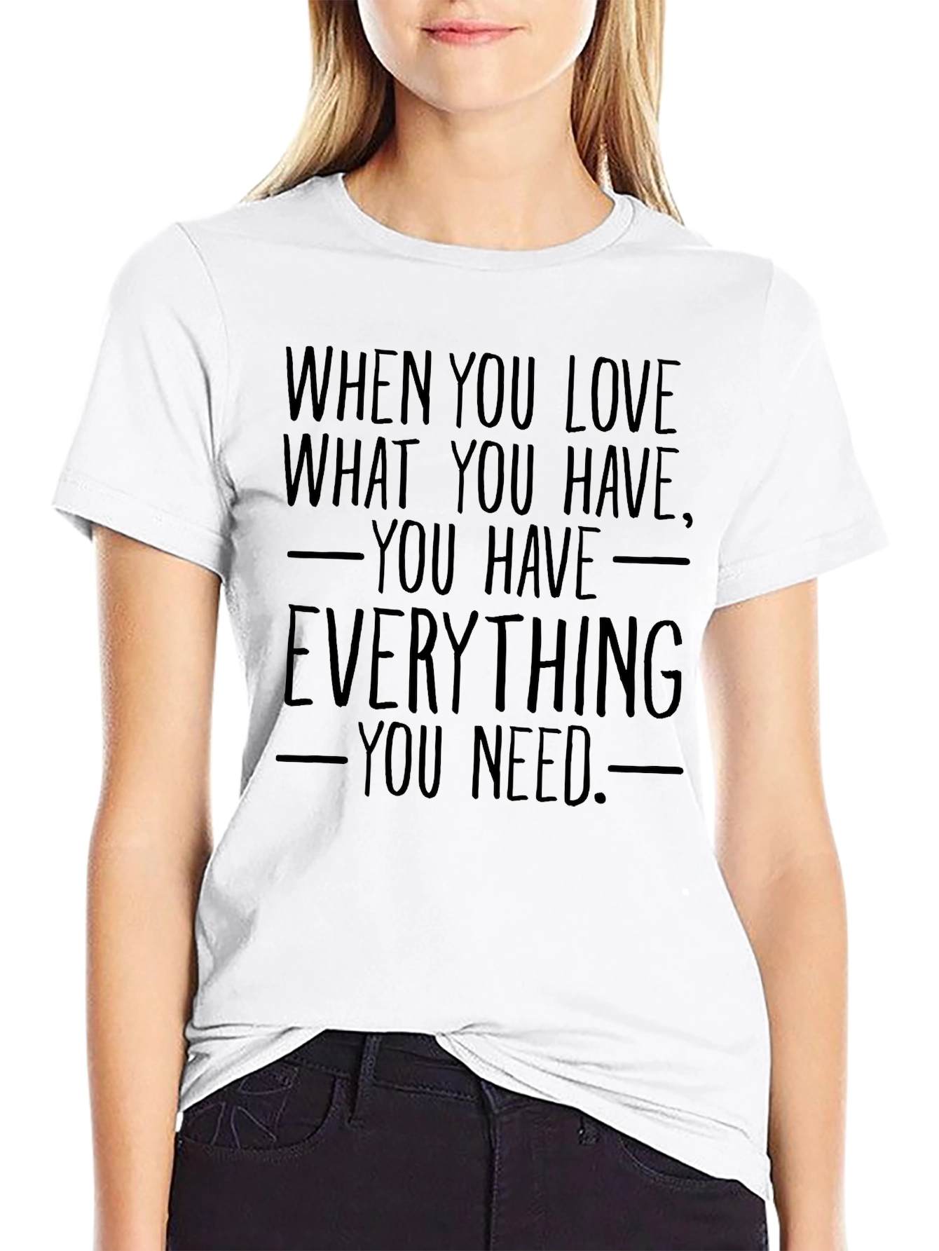 Inspirational Quote Graphic T-Shirt