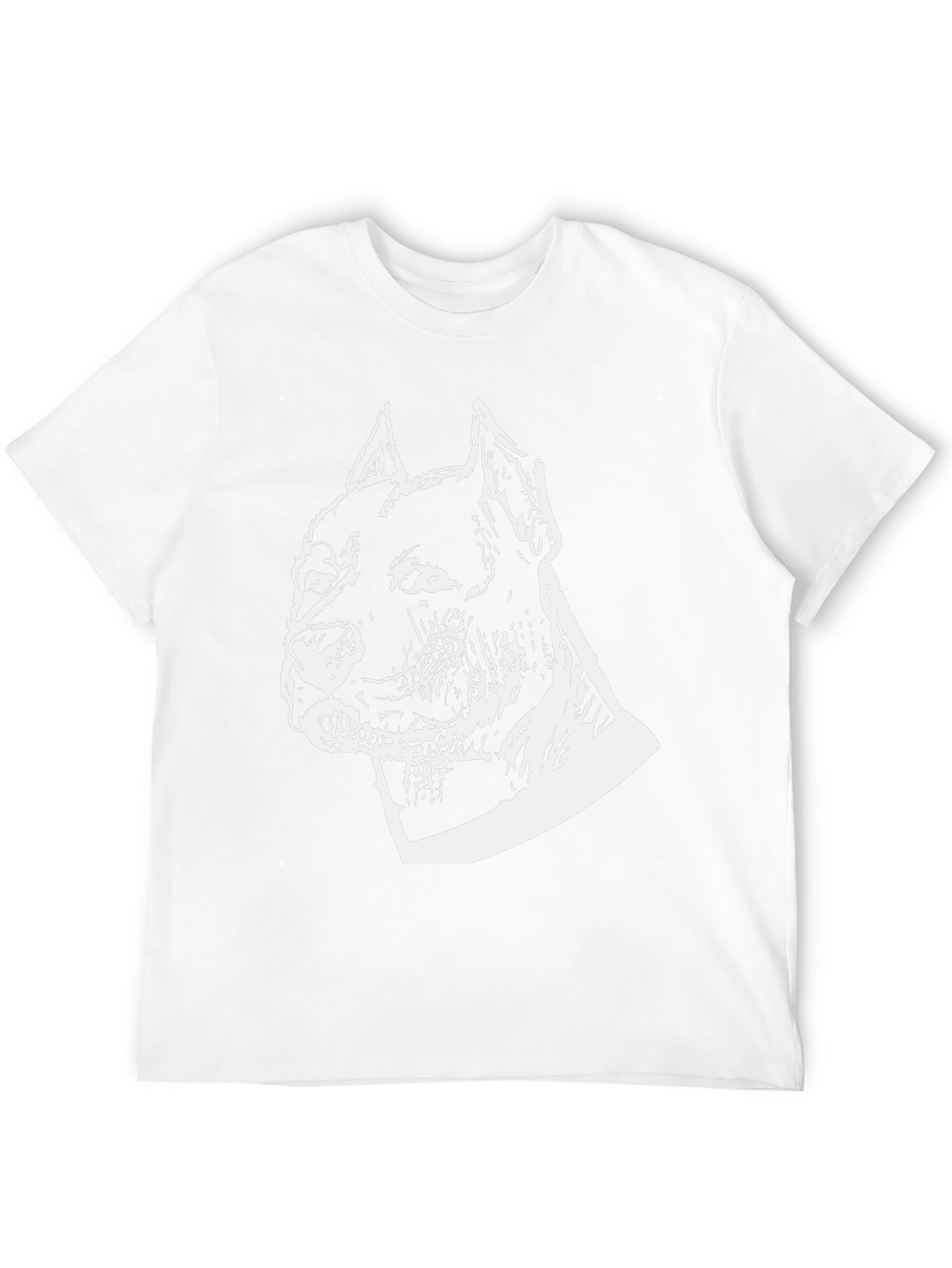Pitbull Dog Graphic Tee - Black Cotton Blend