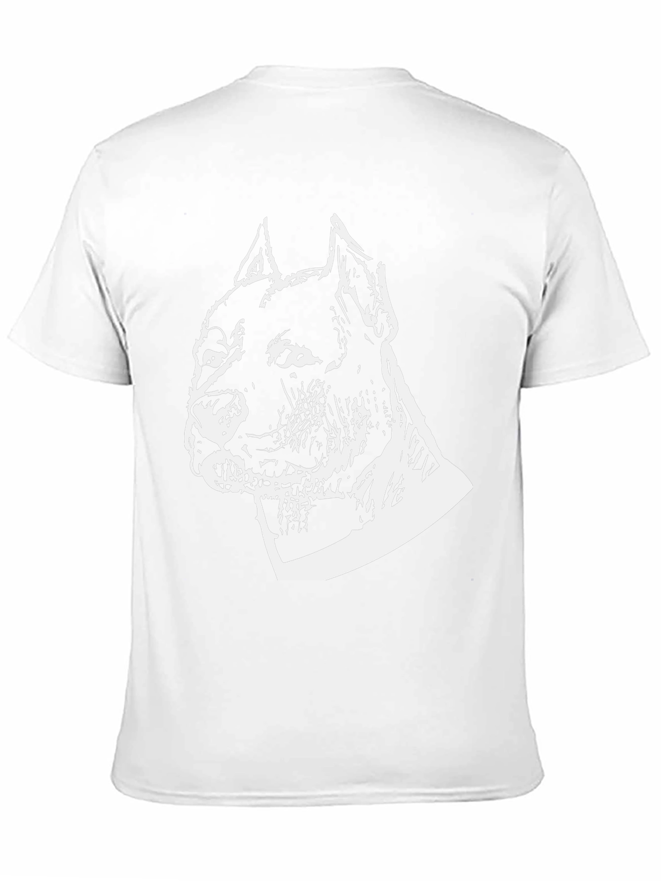 Pitbull Dog Graphic Tee - Black Cotton Blend