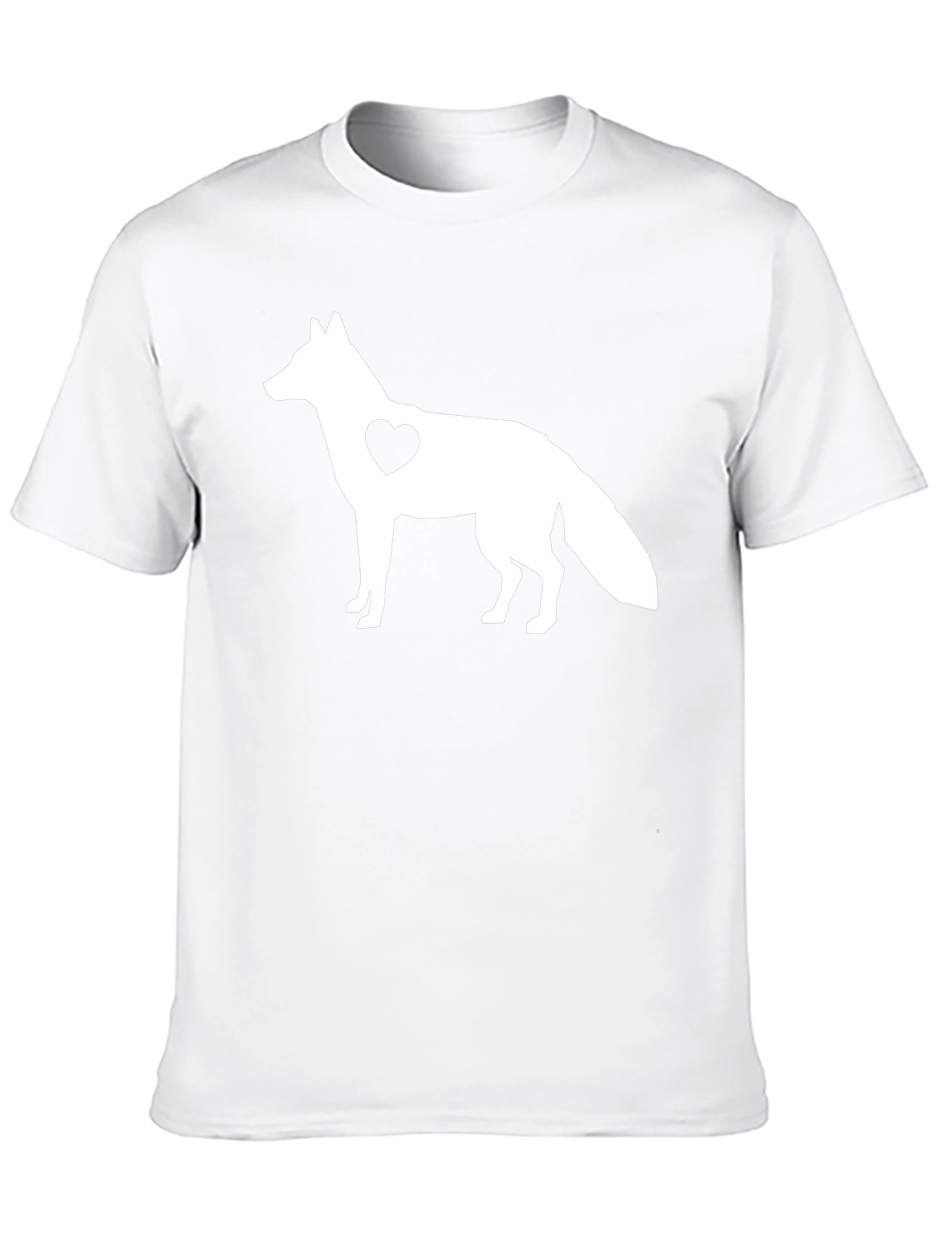 Fox Heart Graphic Black T-Shirt