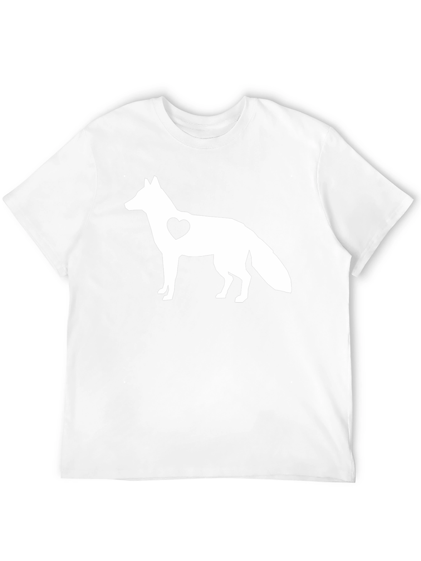 Fox Heart Graphic Black T-Shirt