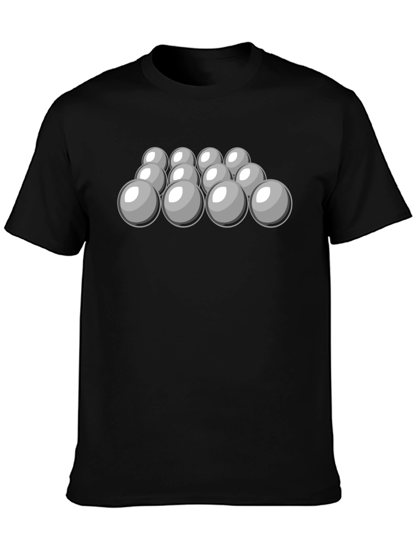 Cool Spheres Graphic Tee - Black Cotton T-Shirt