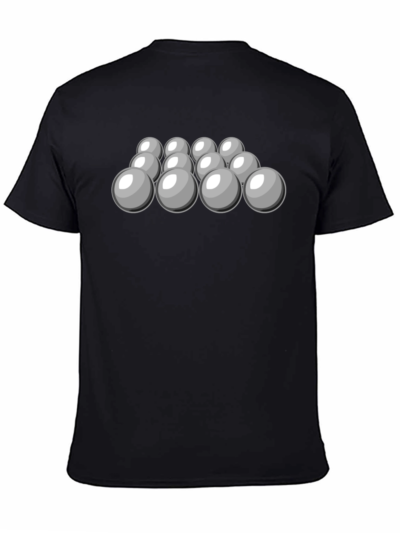 Cool Spheres Graphic Tee - Black Cotton T-Shirt