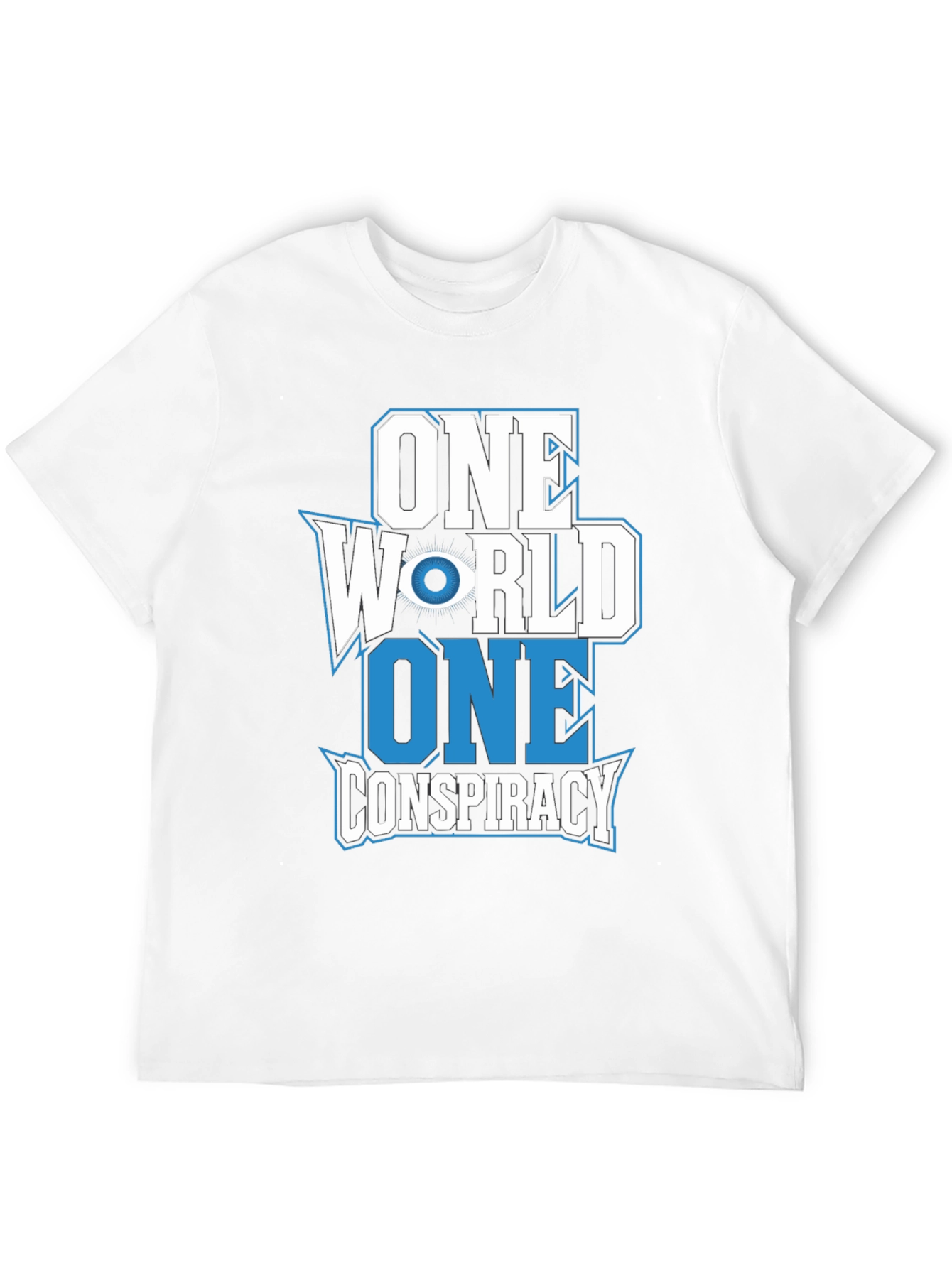 One World Conspiracy T-Shirt Black Cotton Graphic Tee