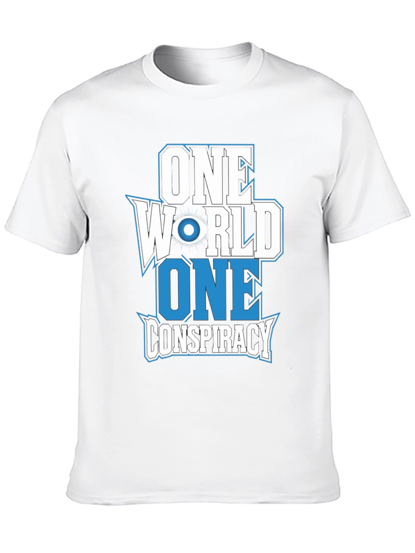 One World Conspiracy T-Shirt Black Cotton Graphic Tee